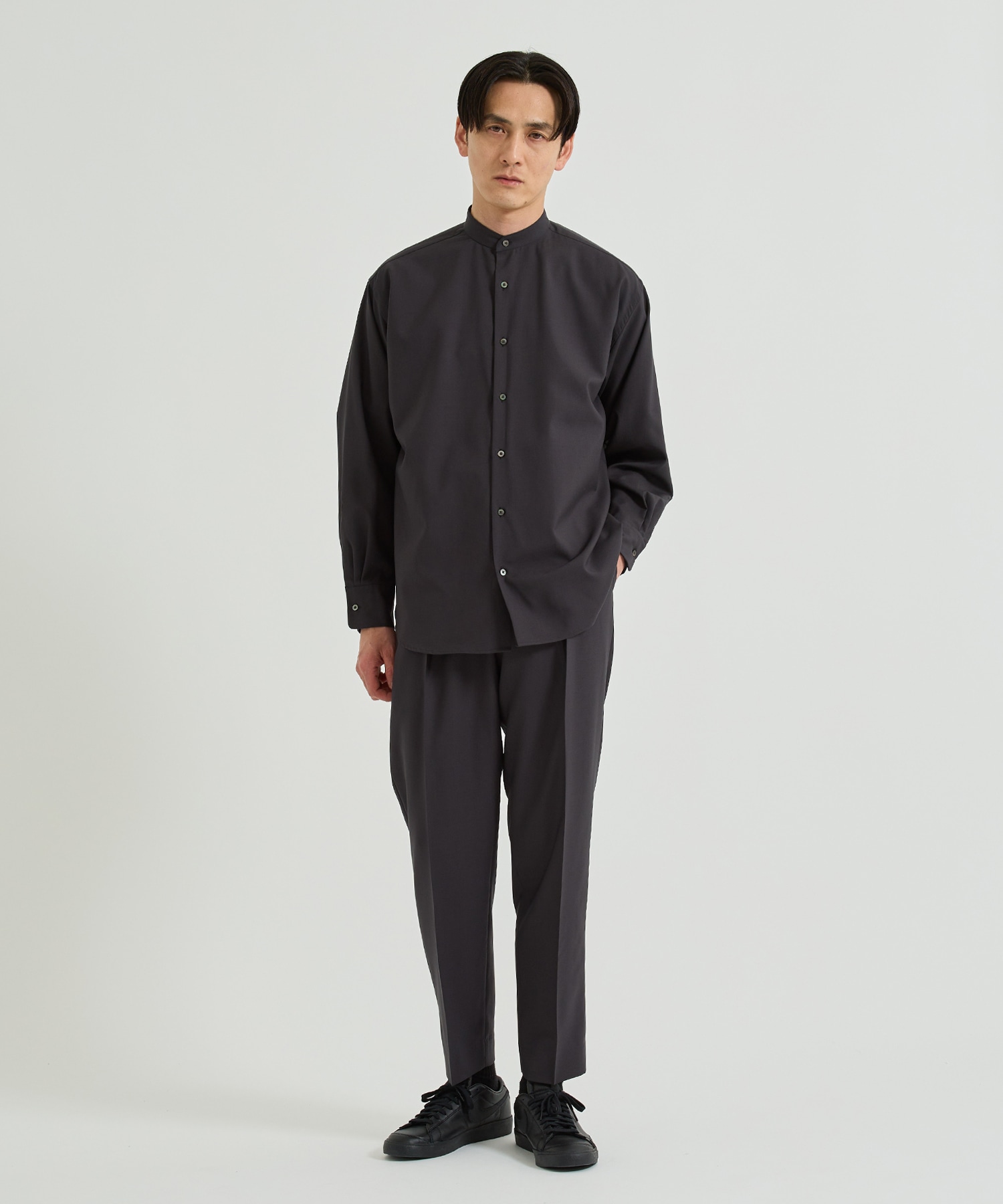 EX.ORGANIC WOOL PEG TOP EASY PANTS MARKAWARE