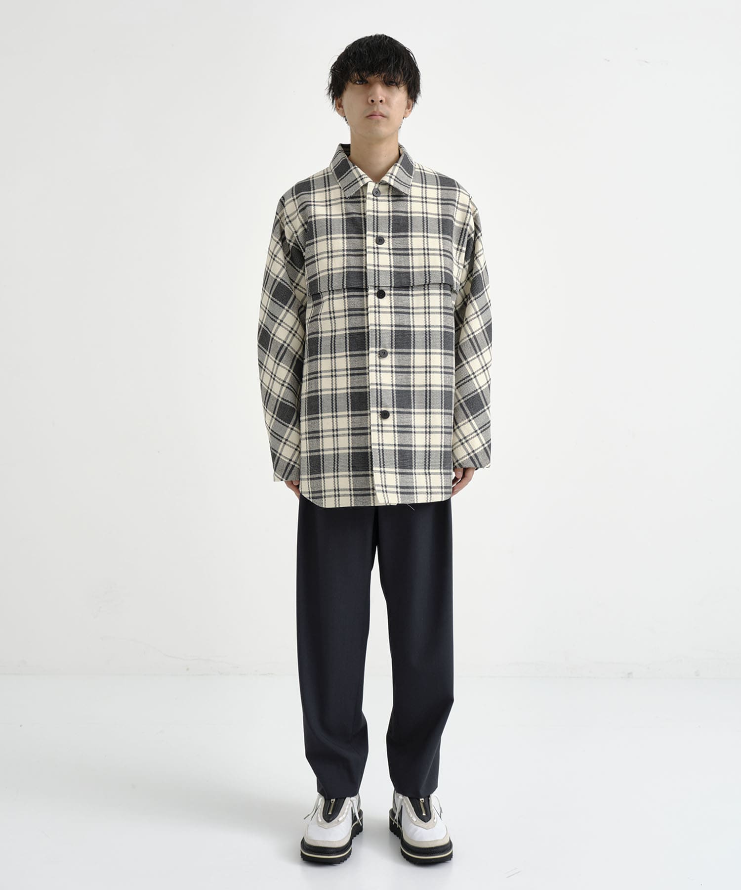 Pleated Trouser with Loops OVERCOAT