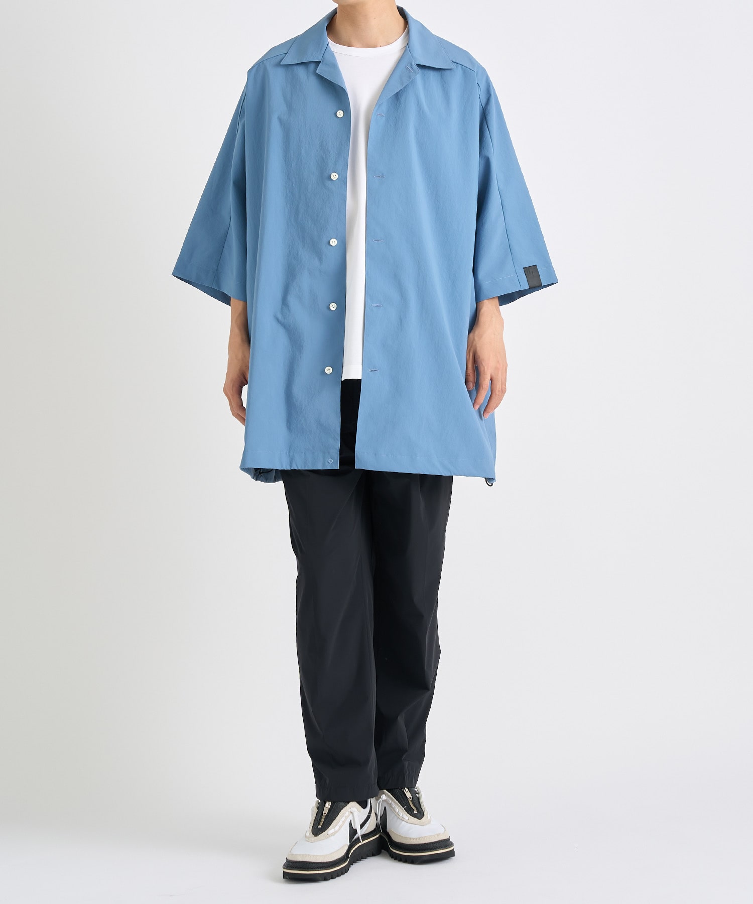 Open Collar Over Size S/S SH PE N.HOOLYWOOD