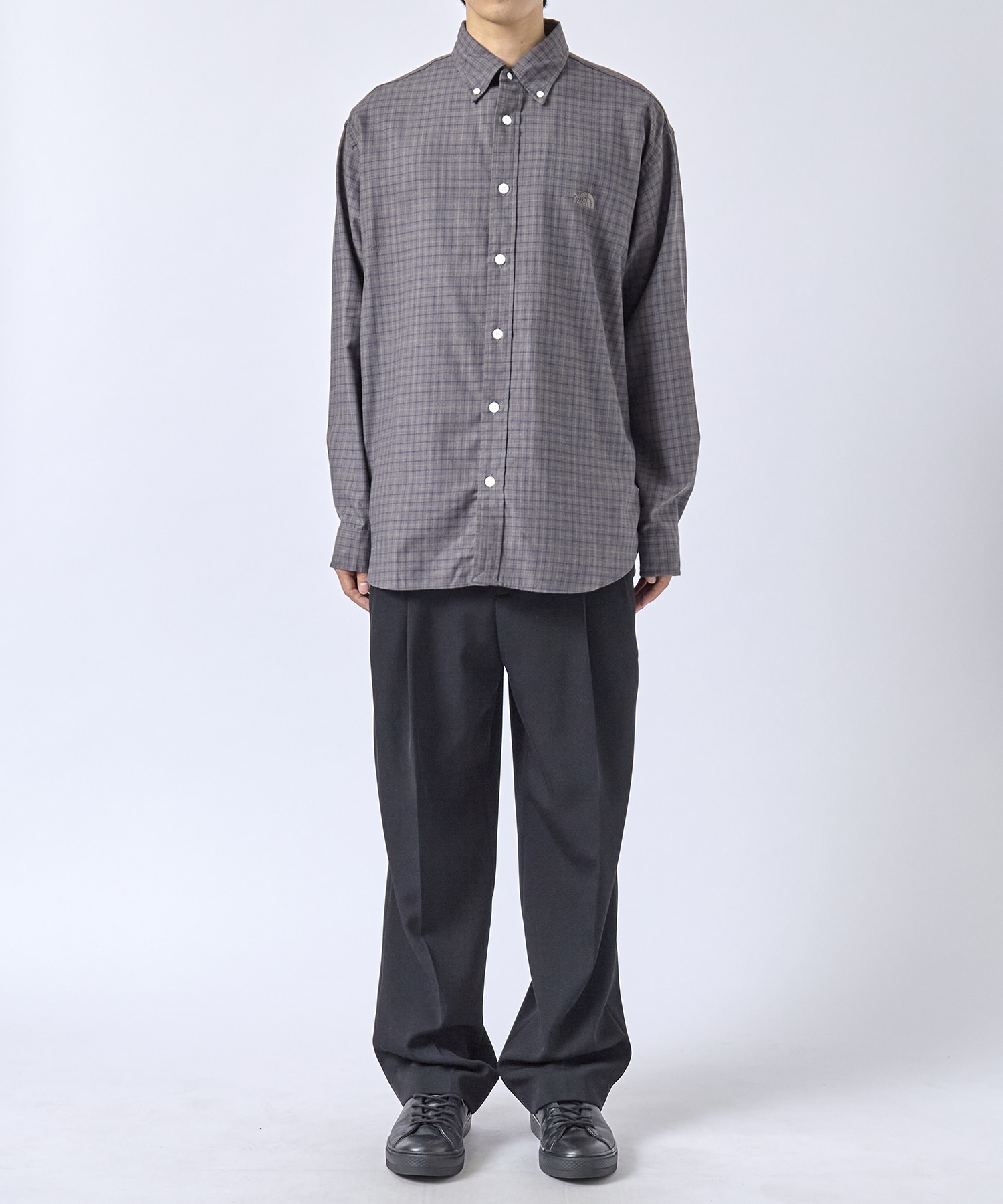 Button Down Tattersall Field Shirt THE NORTH FACE PURPLE LABEL