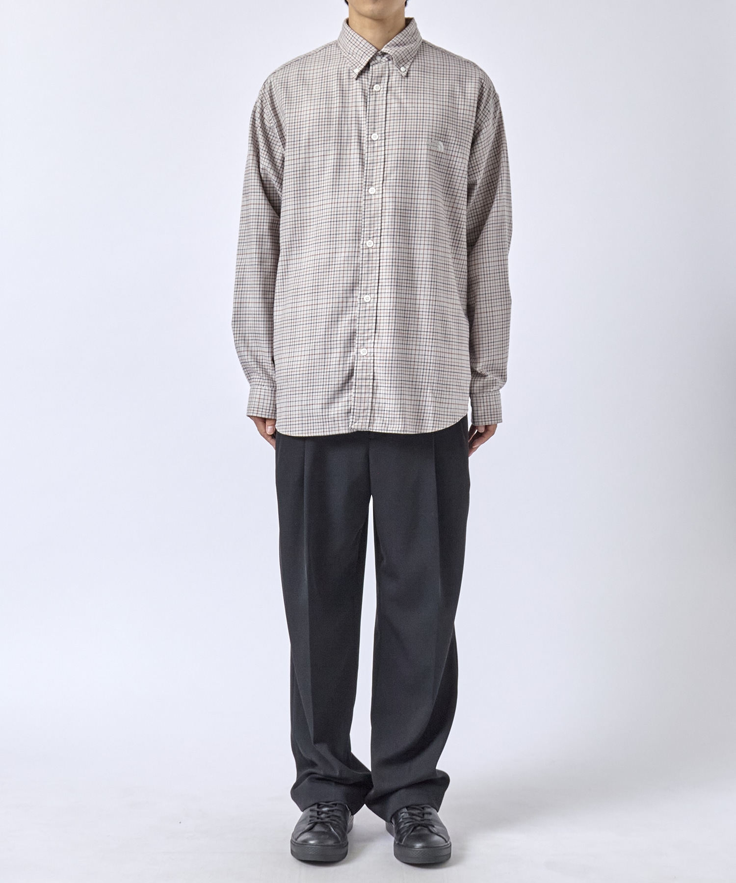 Button Down Tattersall Field Shirt THE NORTH FACE PURPLE LABEL