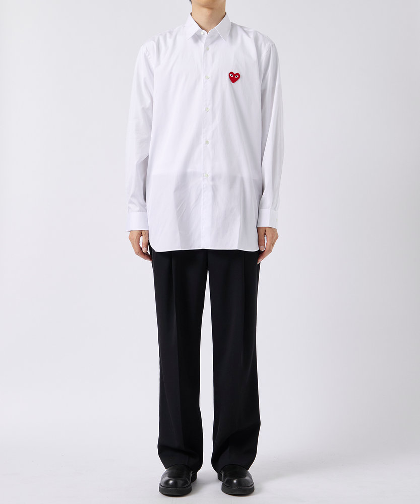 AX-B002-051 SHIRT RED EMBLEMRED HEART PLAY COMME des GARCONS