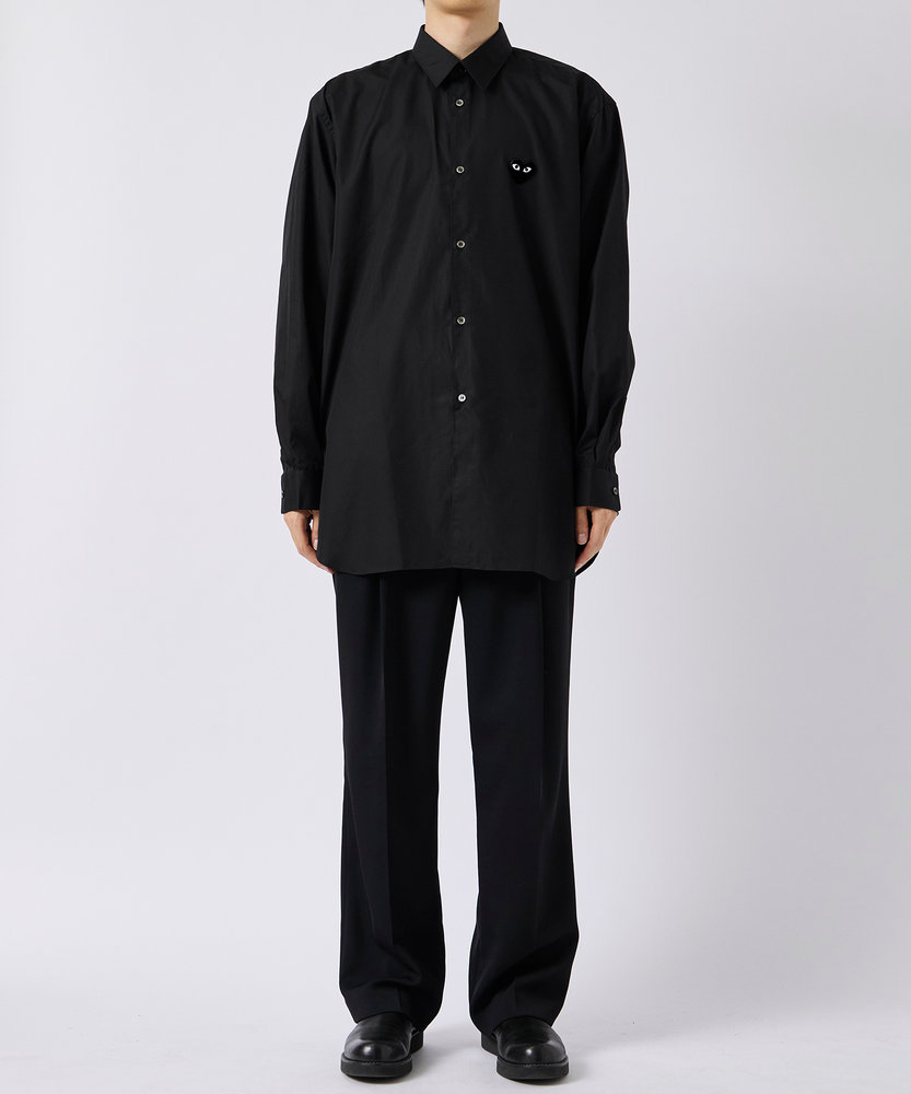 AX-B004-051 SHIRT BLACK EMBLEMBLACK HEART PLAY COMME des GARCONS