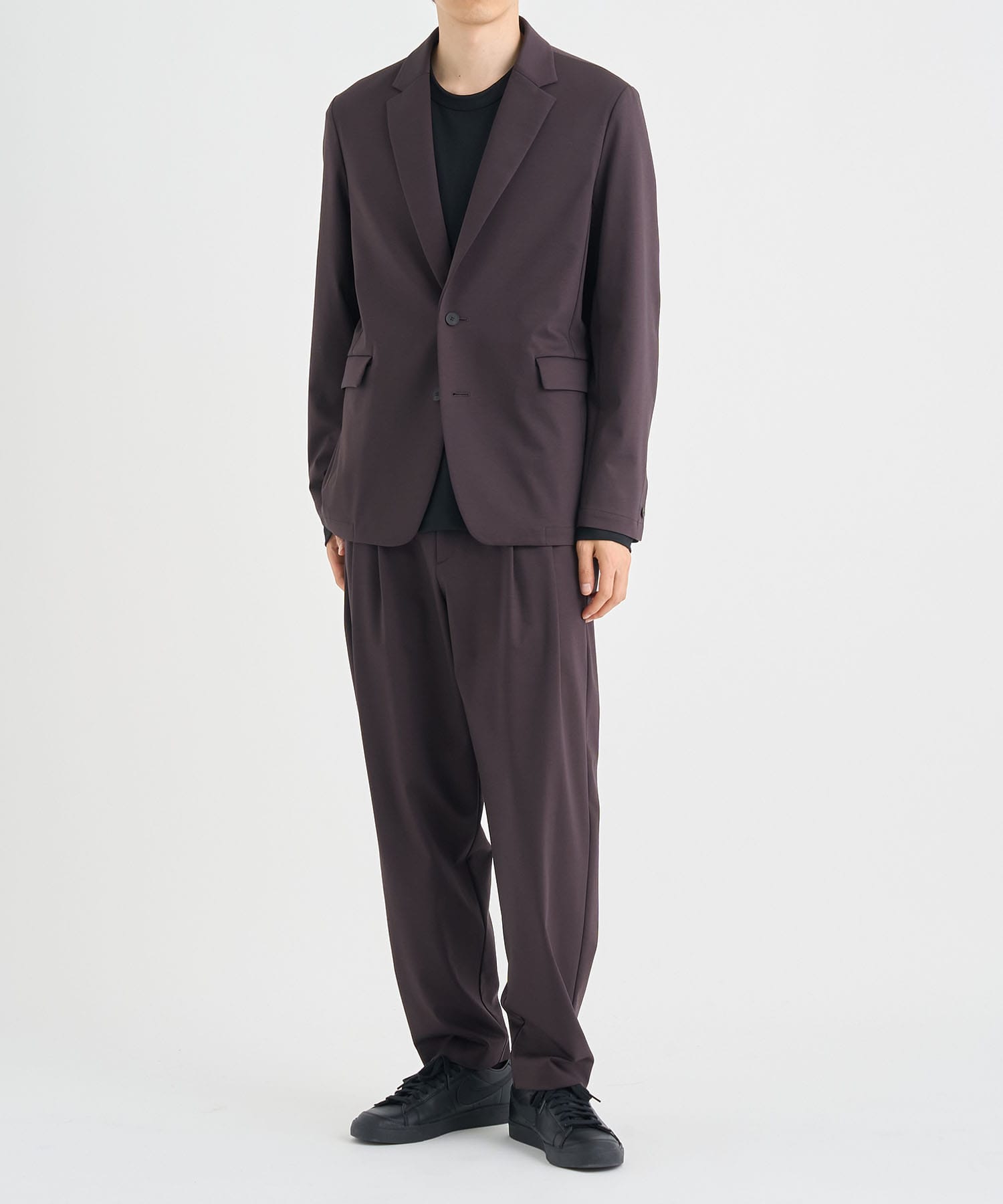 Matte Washable High Function Jersey Wide Tapered Pants THE TOKYO