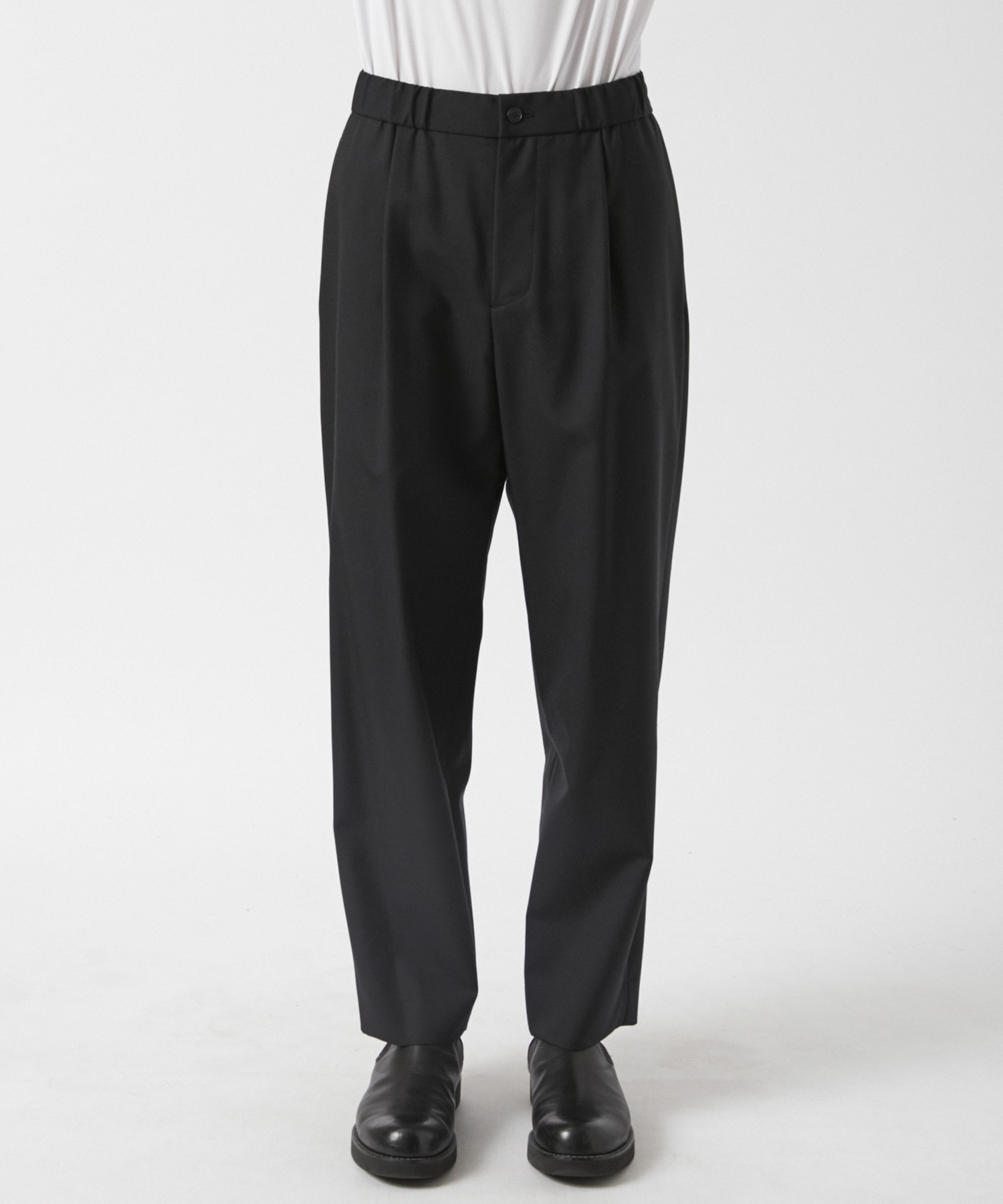 WOOL TOROPICAL TAPERED EASY PANTS ATON