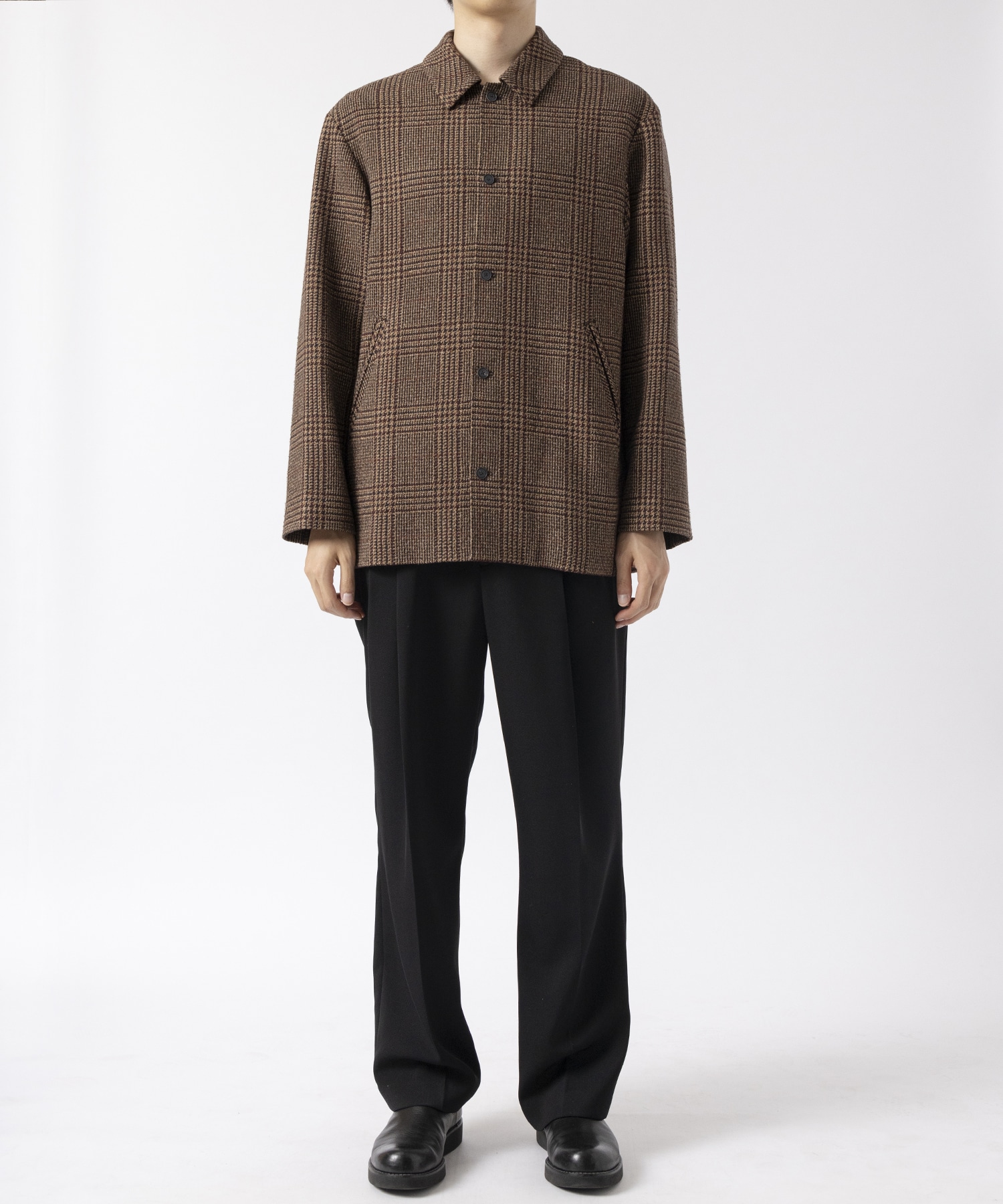 SILK TWEED SHIRT JACKET ATON