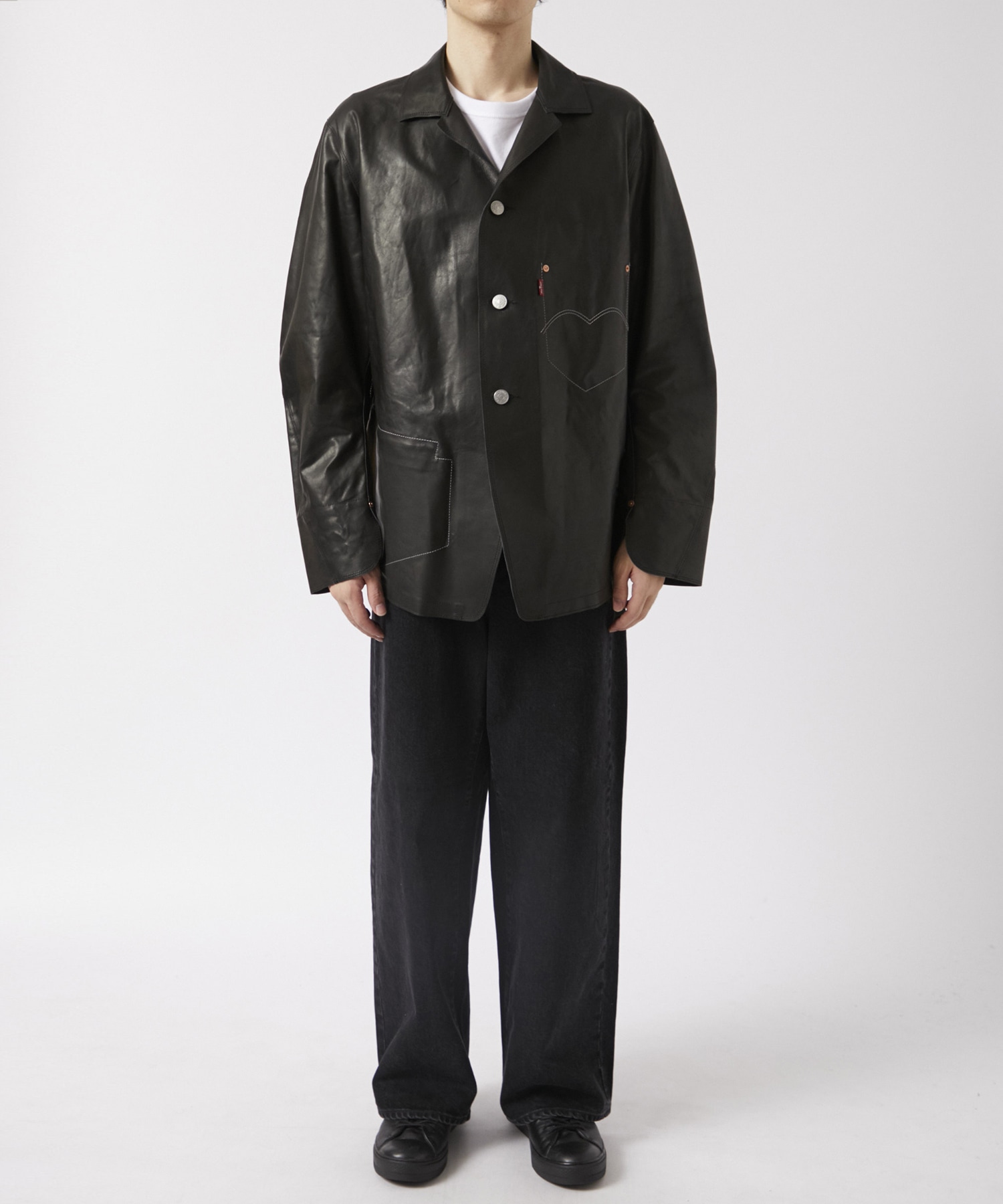 WN-J914-100×Levi`s leather jacket JUNYA WATANABE MAN