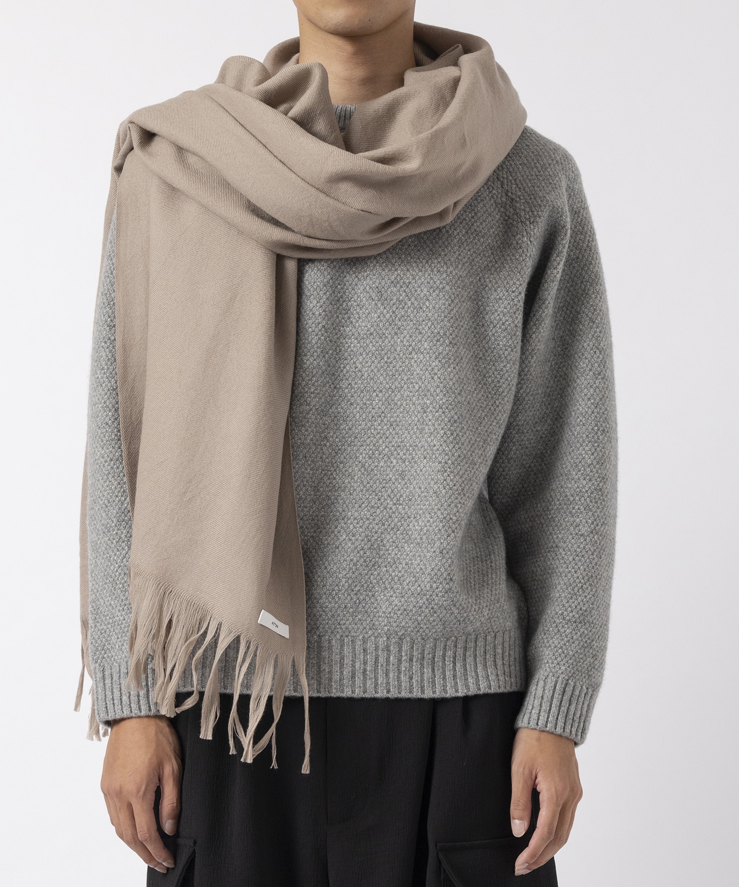 FINE AIR WOOL OVERSIZE STOLE ATON