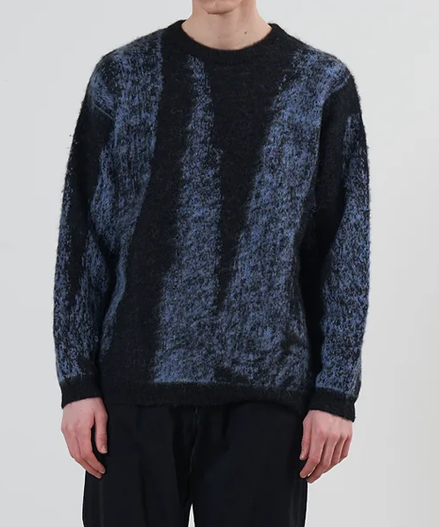 JACQUARD MOHAIR SWEATER YOKE