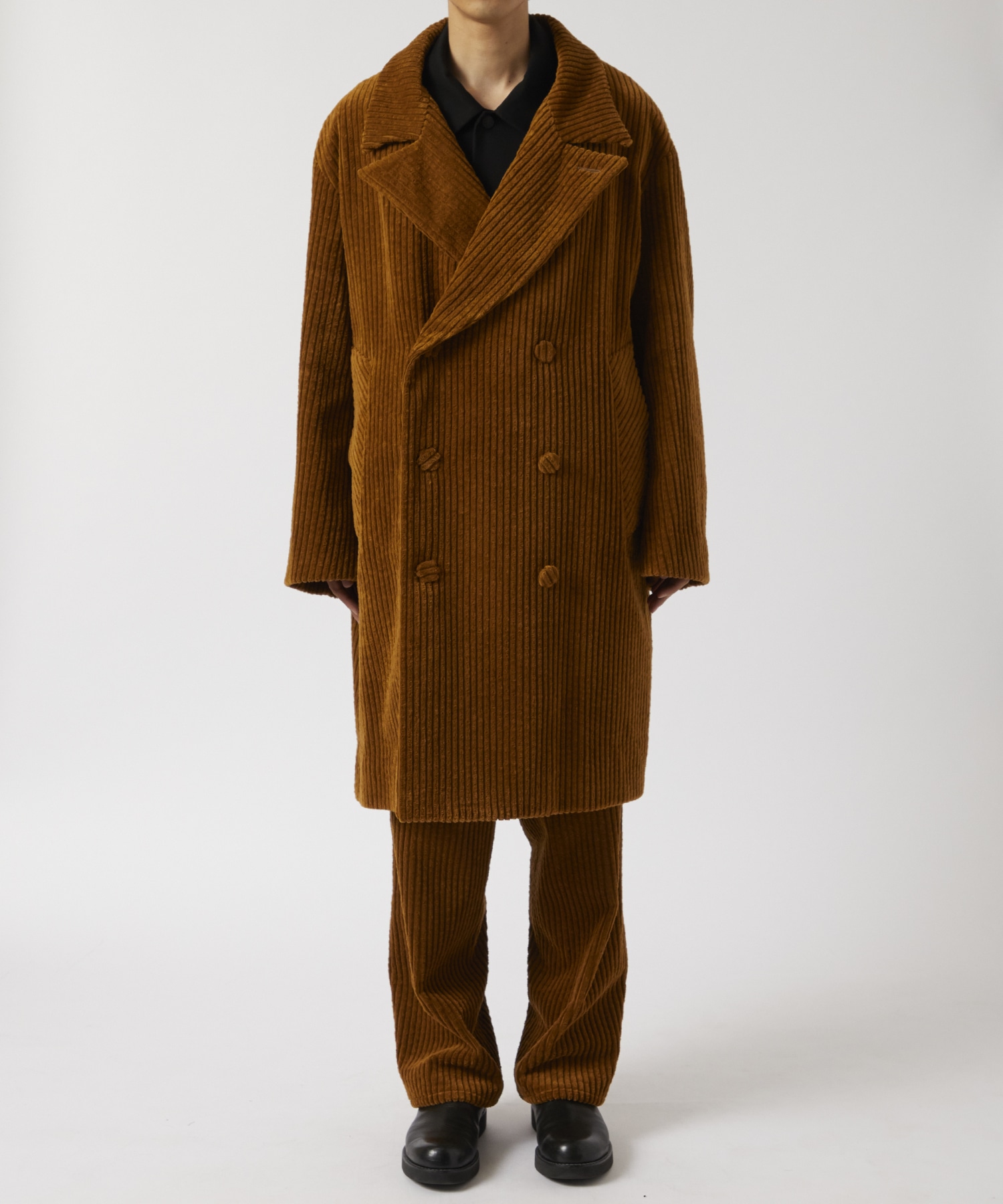 Cotton Corduroy Wide-leg Drawstring Trouser OVERCOAT