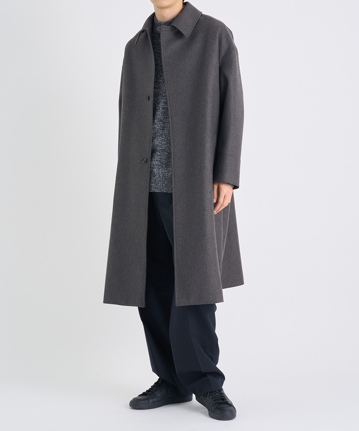 別注 THE BAL COLLAR COAT RERACS BRITISH MELTON THE RERACS