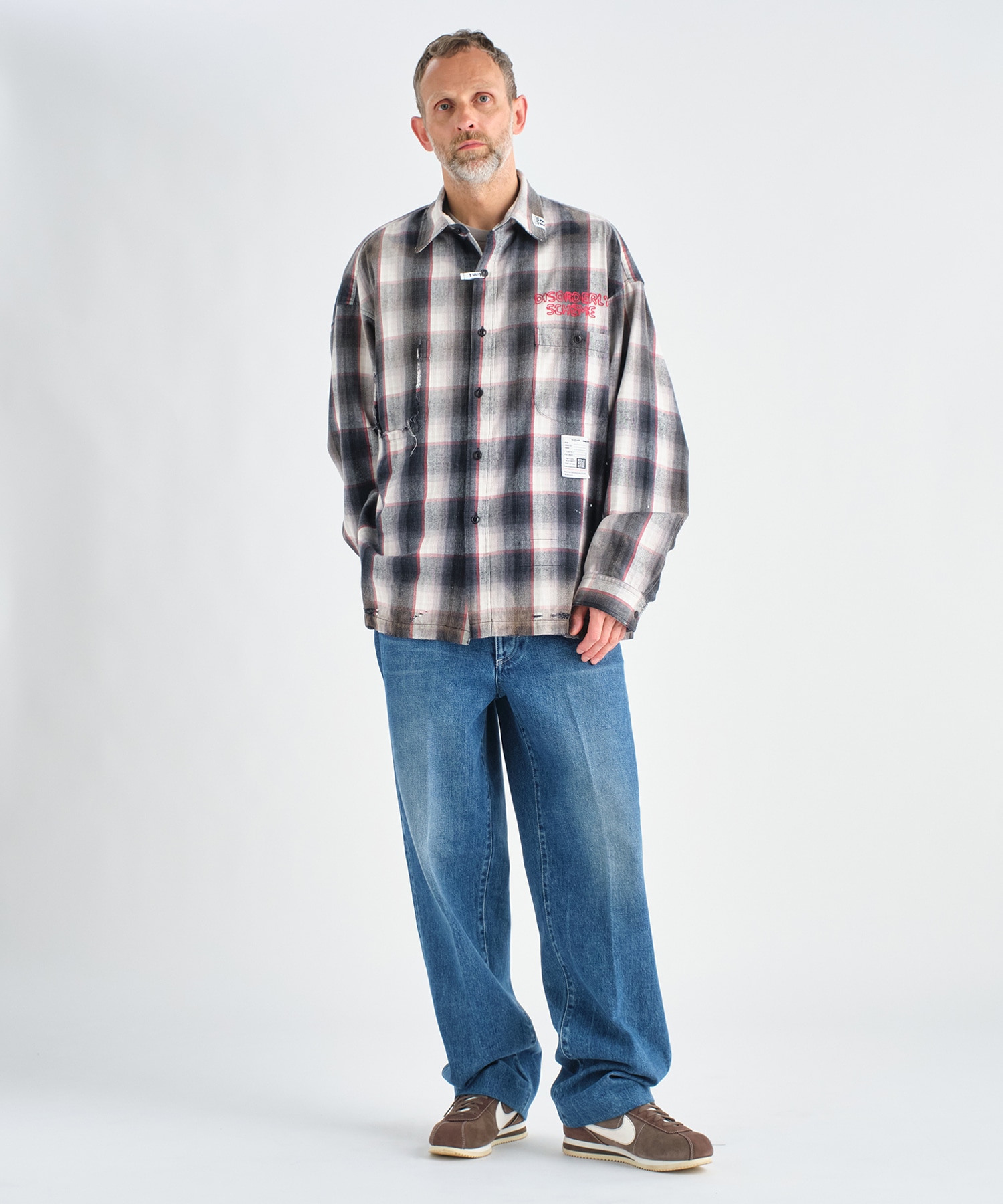 VINTAGE LIKE CHECH L/S SHIRTS Maison MIHARA YASUHIRO