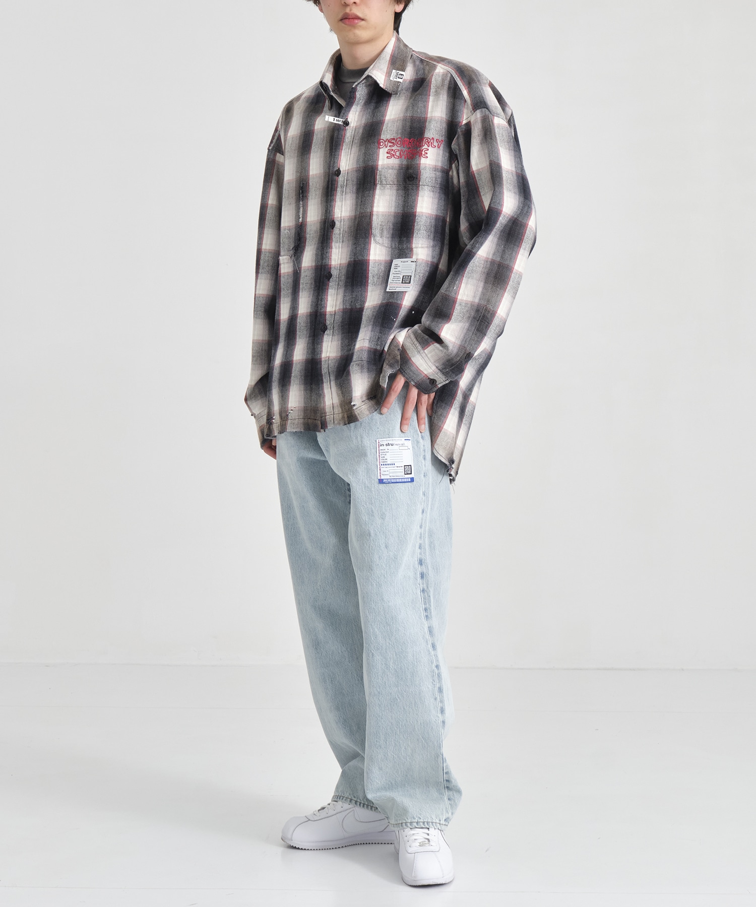 VINTAGE LIKE CHECH L/S SHIRTS Maison MIHARA YASUHIRO