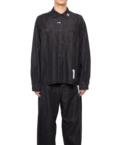 COTTON TENCEL DENIM WORK LS SHIRTS Maison MIHARA YASUHIRO
