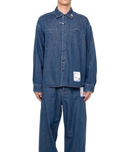 COTTON TENCEL DENIM WORK LS SHIRTS Maison MIHARA YASUHIRO