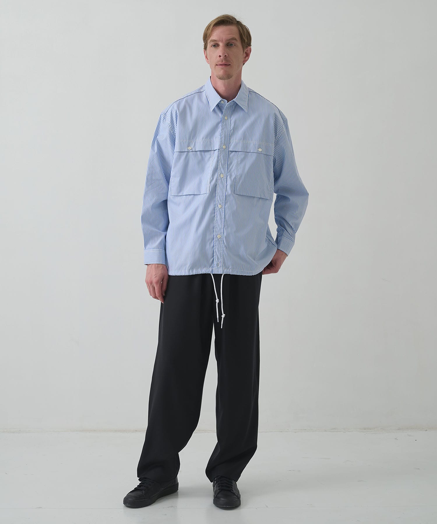 綿ストライプオックス L/S SH COMME des GARCONS HOMME