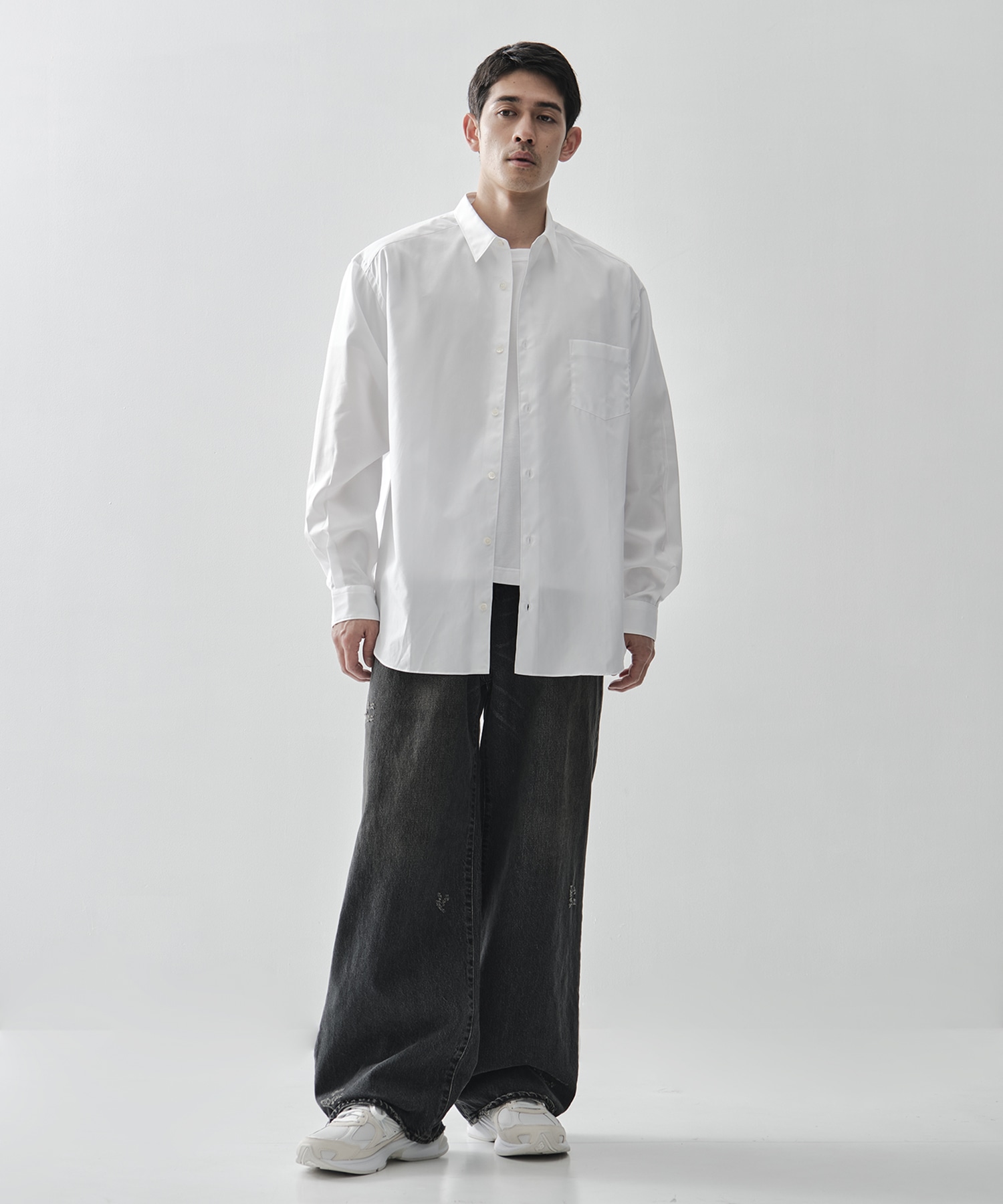 【コムデギャルソンオム】綿ブロード L/S Shirts COMME des GARCONS HOMME