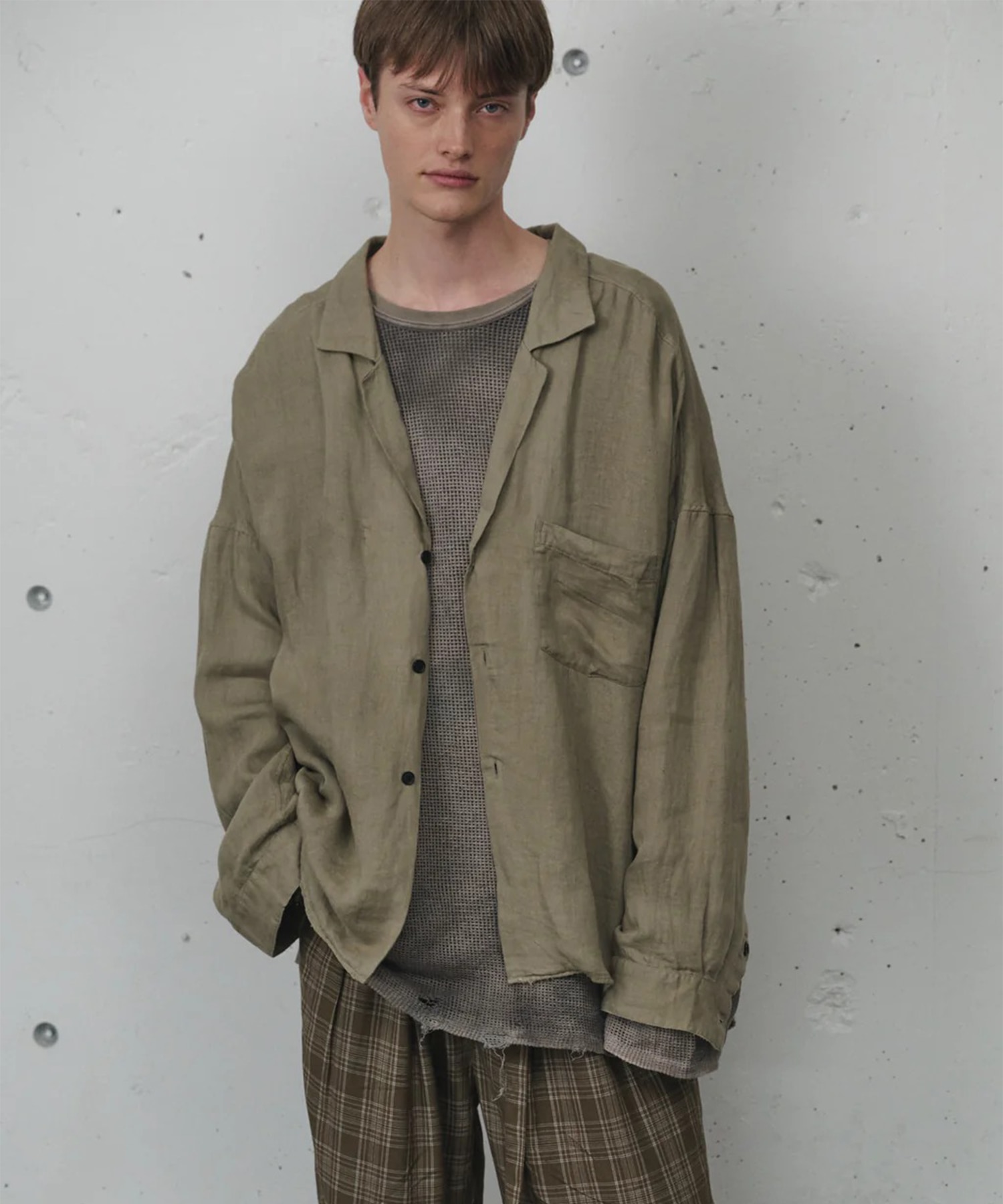 100/S LINEN TAILORED SHIRT ANCELLM