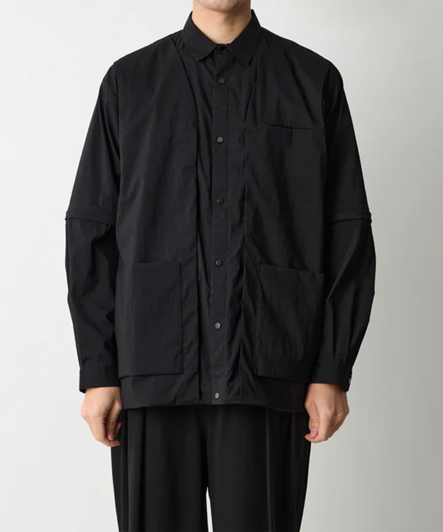 ZIP OFF LAYERED SHIRT White Mountaineering