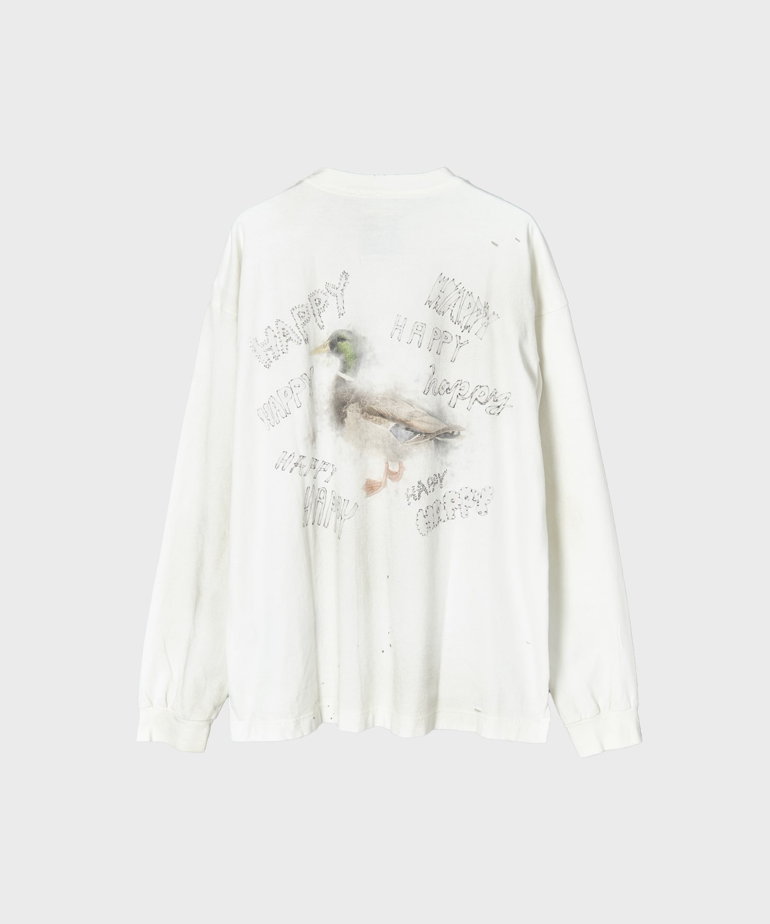 DISTRESSED LONG SLEEVES TEE Maison MIHARA YASUHIRO