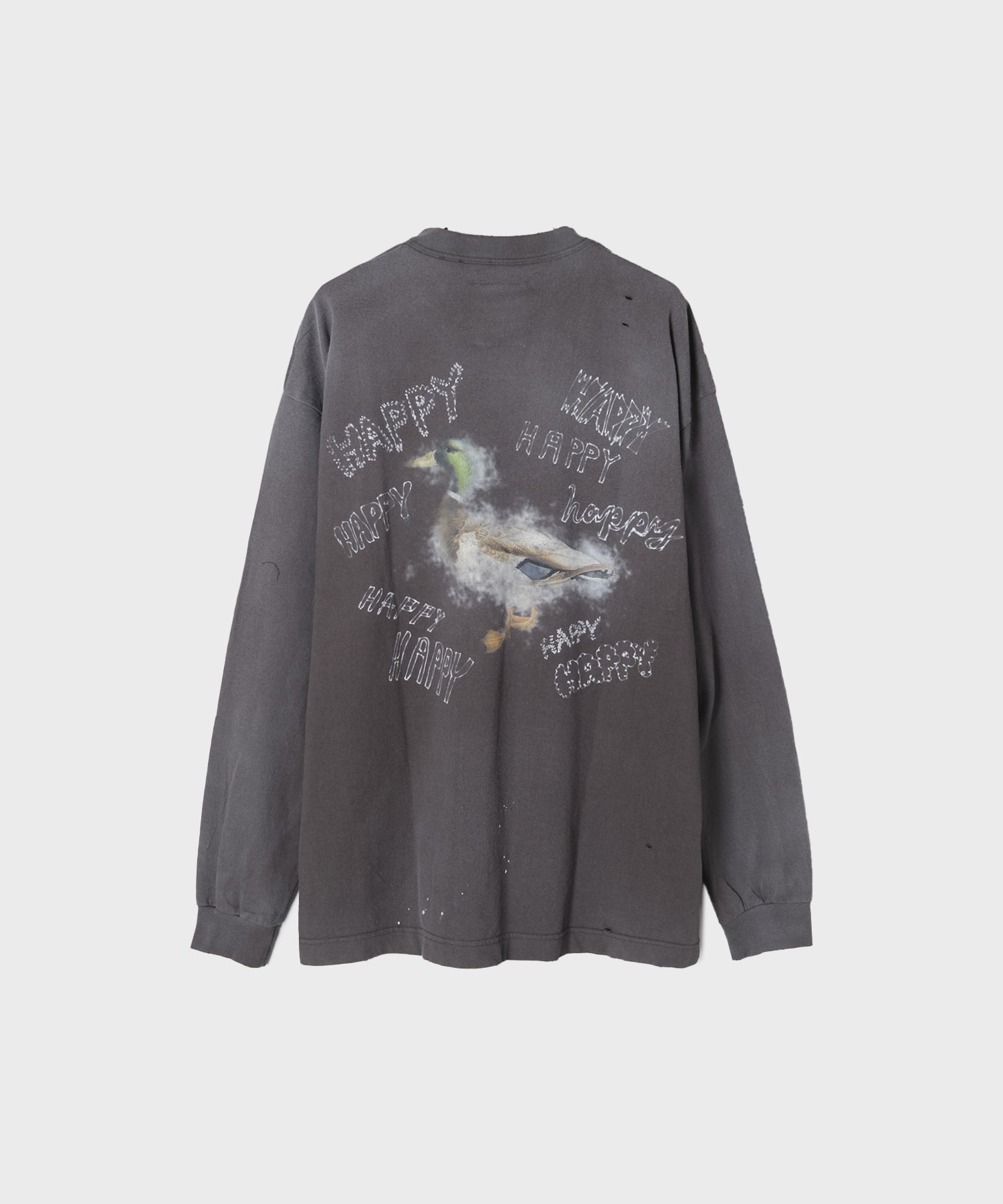 DISTRESSED LONG SLEEVES TEE Maison MIHARA YASUHIRO