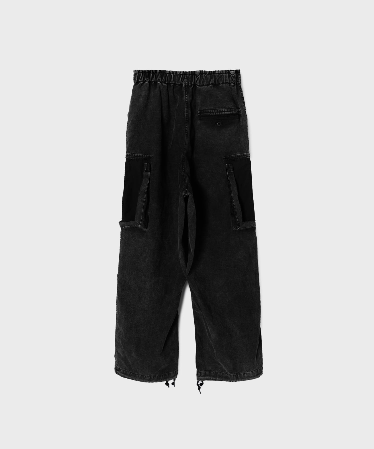 COTTON SATIN CARGO TROUSERS Maison MIHARA YASUHIRO