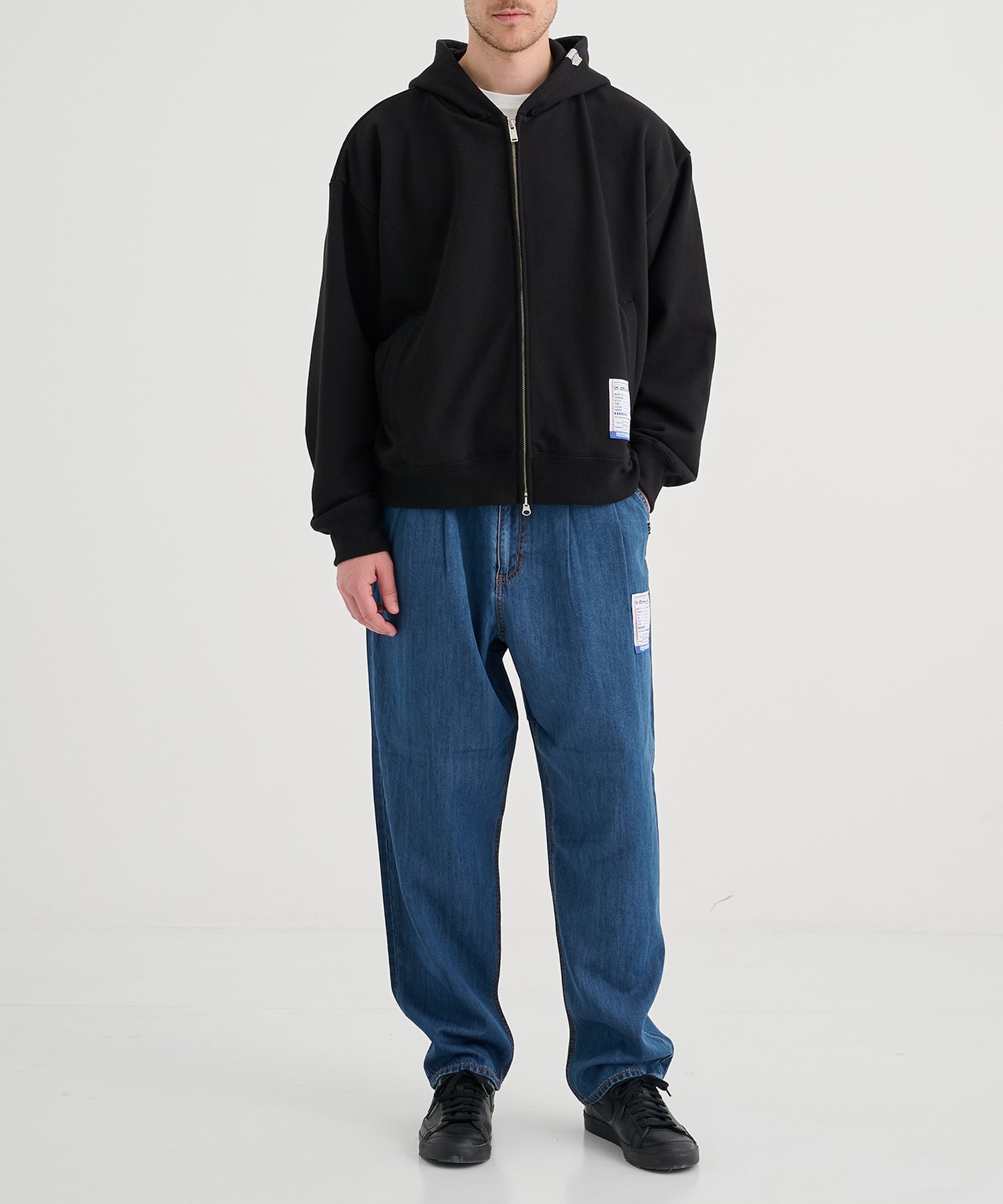 COTTON TENCEL DENIM WIDE TAPERED PANTS Maison MIHARA YASUHIRO