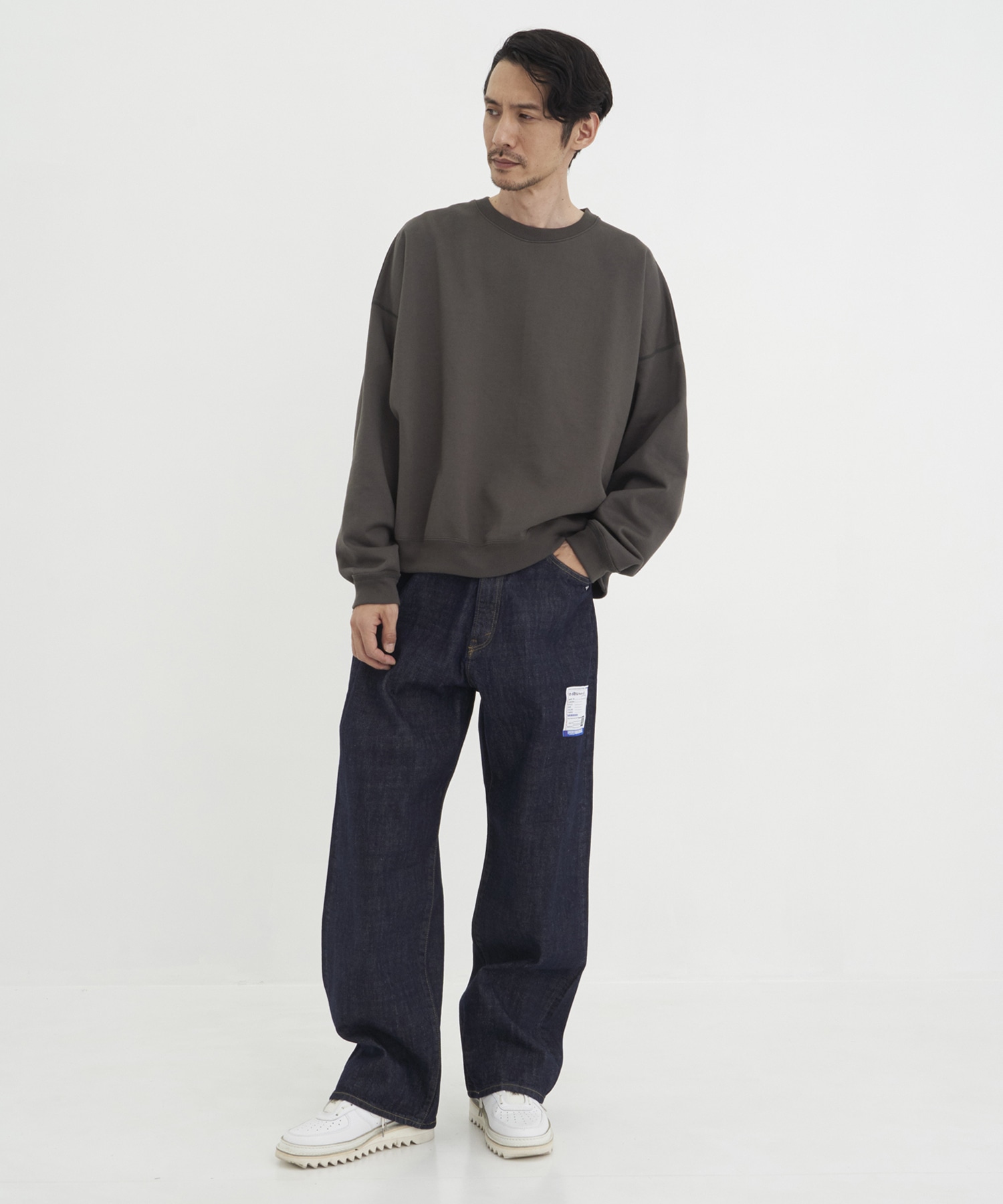 ONE WASHED SELVAGE DENIM BAGGY PANTS Maison MIHARA YASUHIRO
