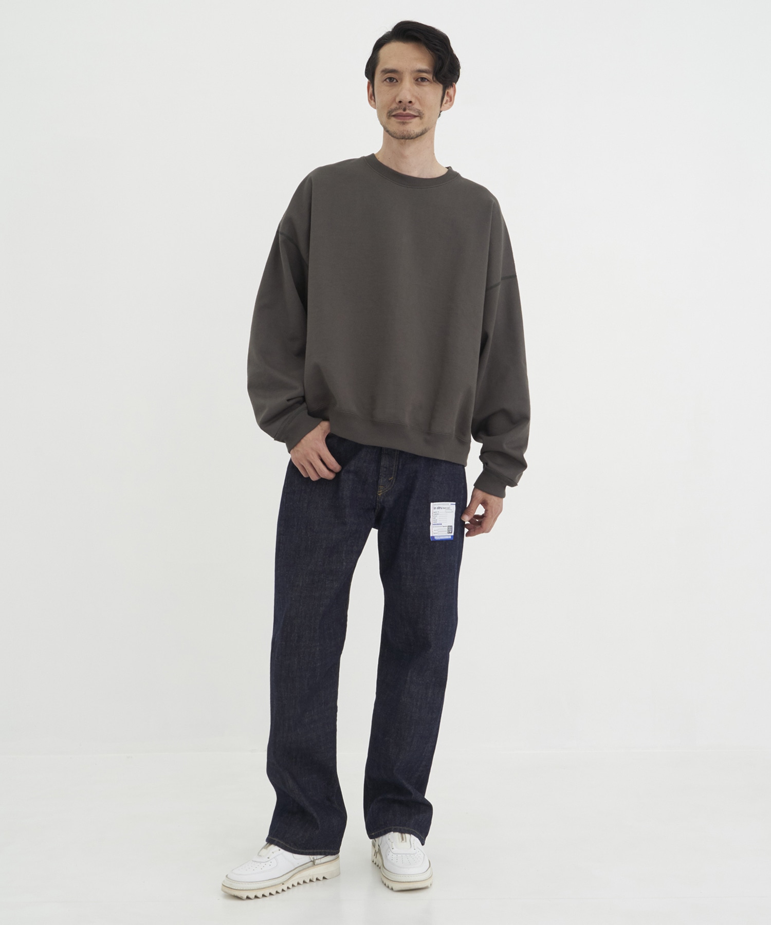 ONE WASHED SELVAGE DENIM STRAIGHT PANTS Maison MIHARA YASUHIRO