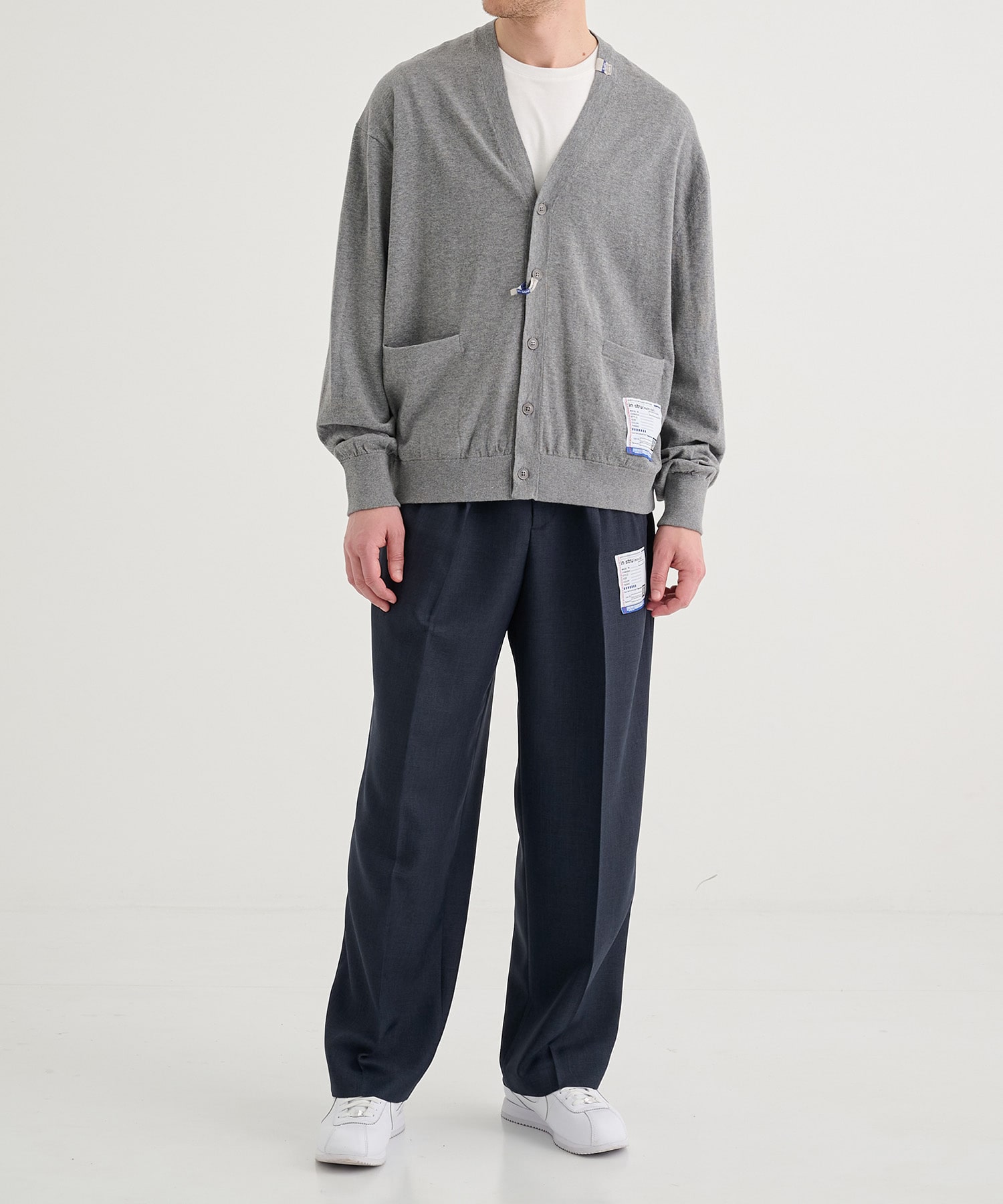 WOOLY SHARKSKIN EASY TROUSERS Maison MIHARA YASUHIRO