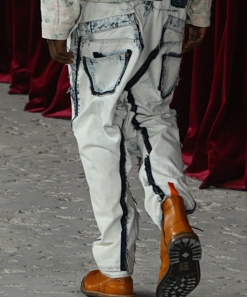 綿綿デニム 製品加工 Bleach pants JUNYA WATANABE MAN