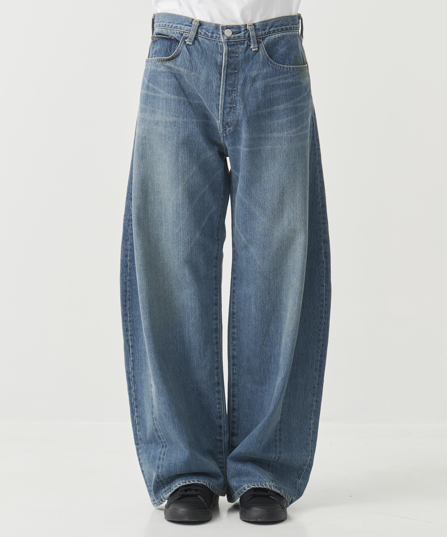 【シュタイン】DEFORMATION WIDE DENIM JEANS ssstein