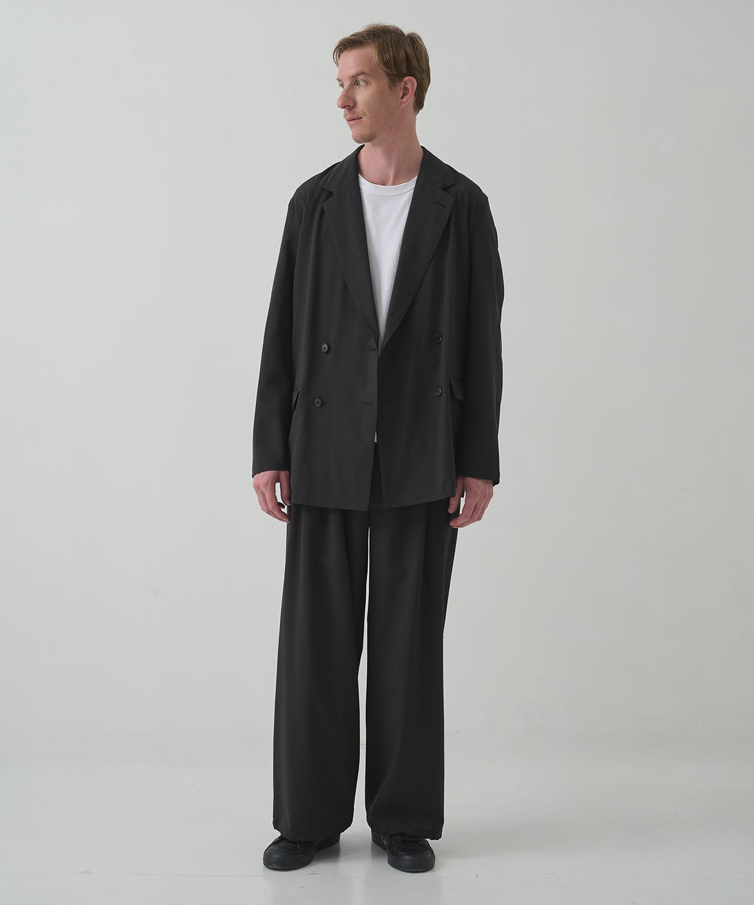 【ヨーク】Wool Washer Tropical 2pleated Easy Trousers YOKE