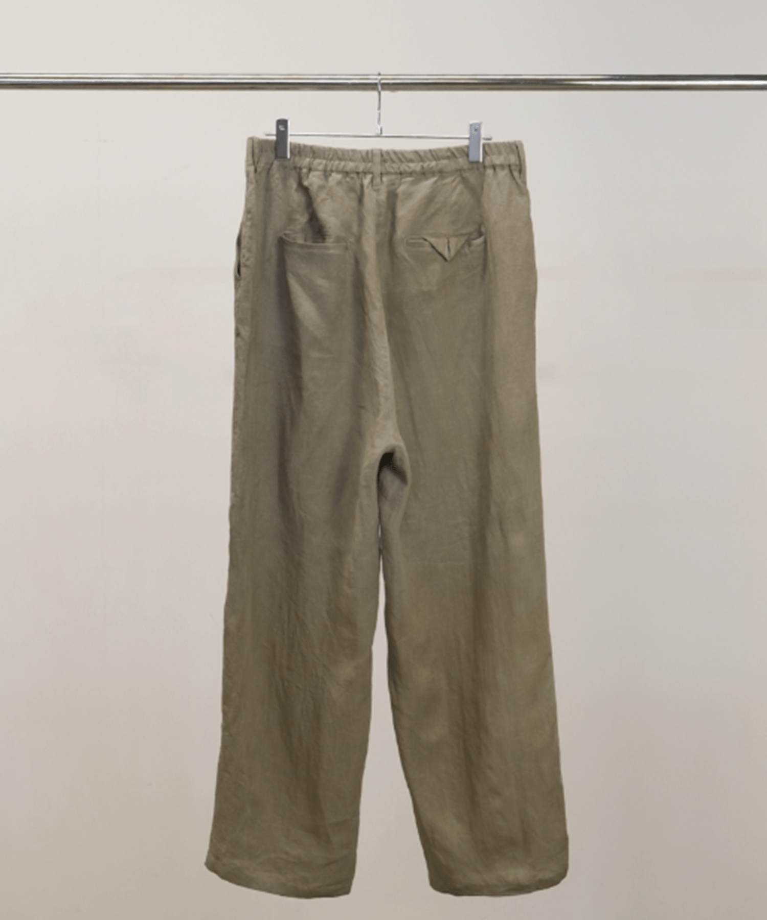 100/S LINEN TUCK SLACKS ANCELLM