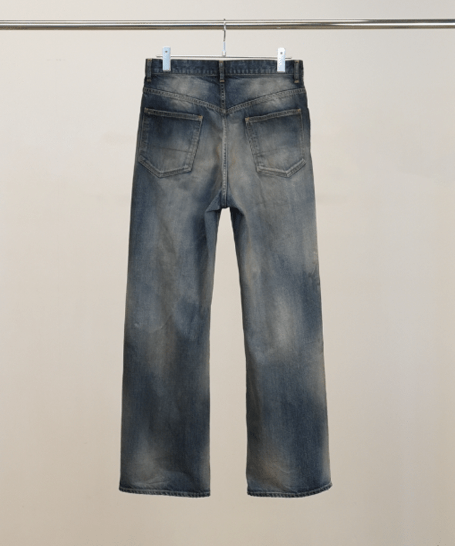 CRASH MIDDLE STRAIGHT 5P DENIM PANTS ANCELLM