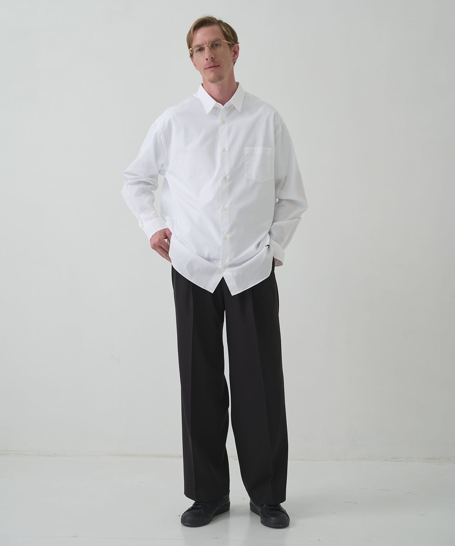 【イレニサ】TWO TUCKS WIDE TROUSERS IRENISA