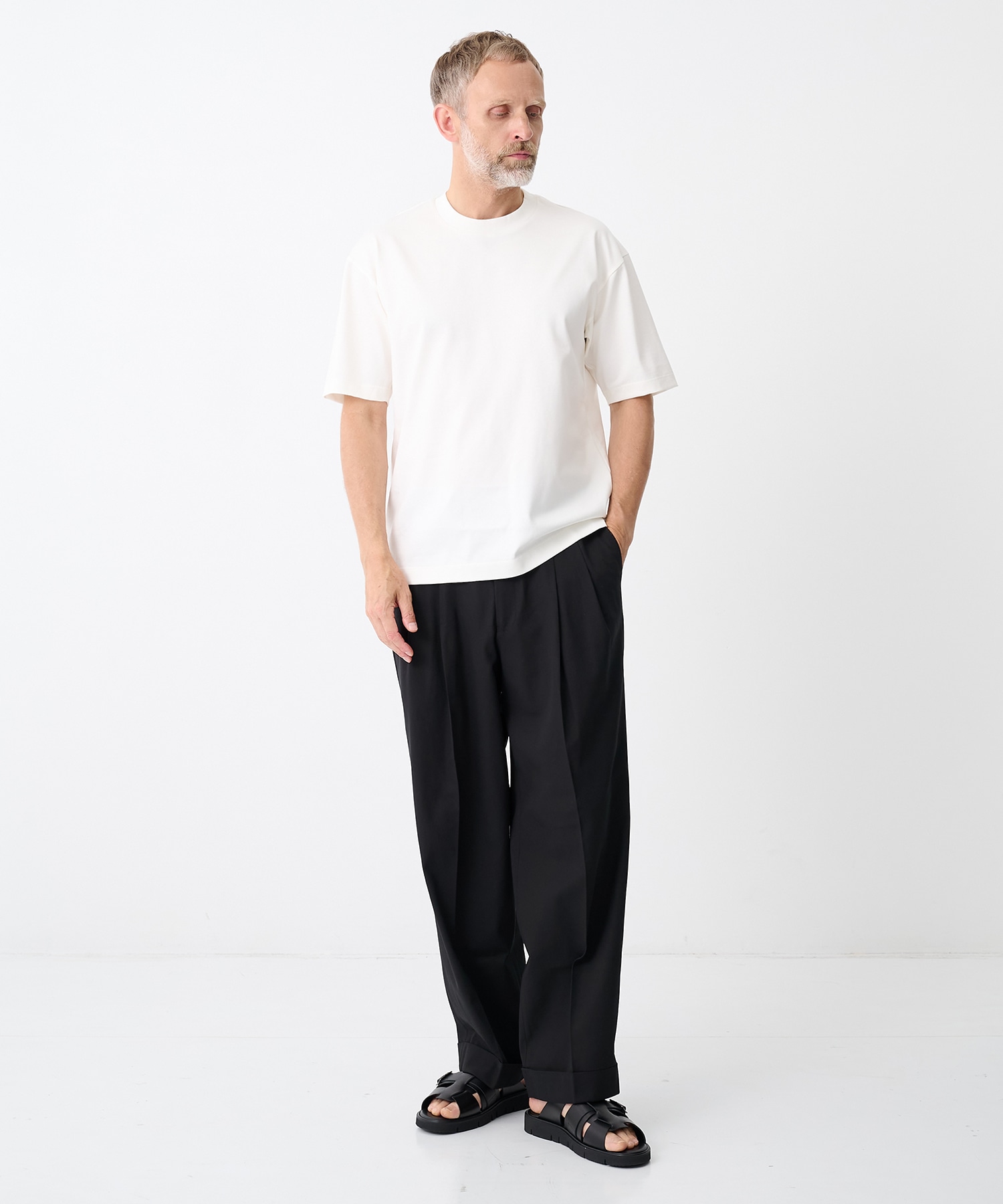DOUBLE PLEATED SEMI EASY TROUSERS MARKAWARE