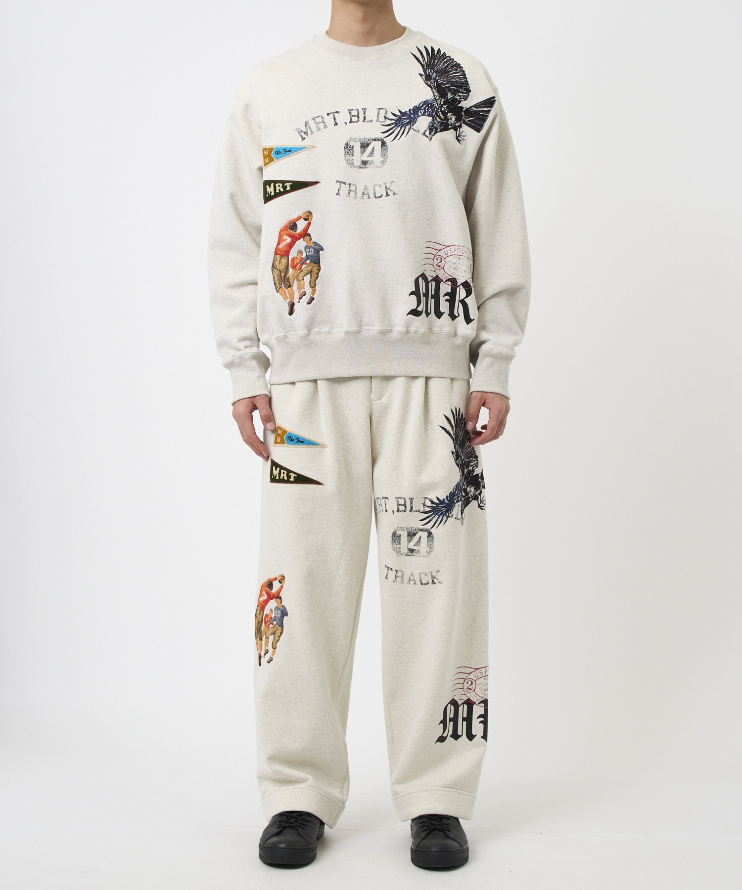 Multi embroidered sweatpants KHOKI