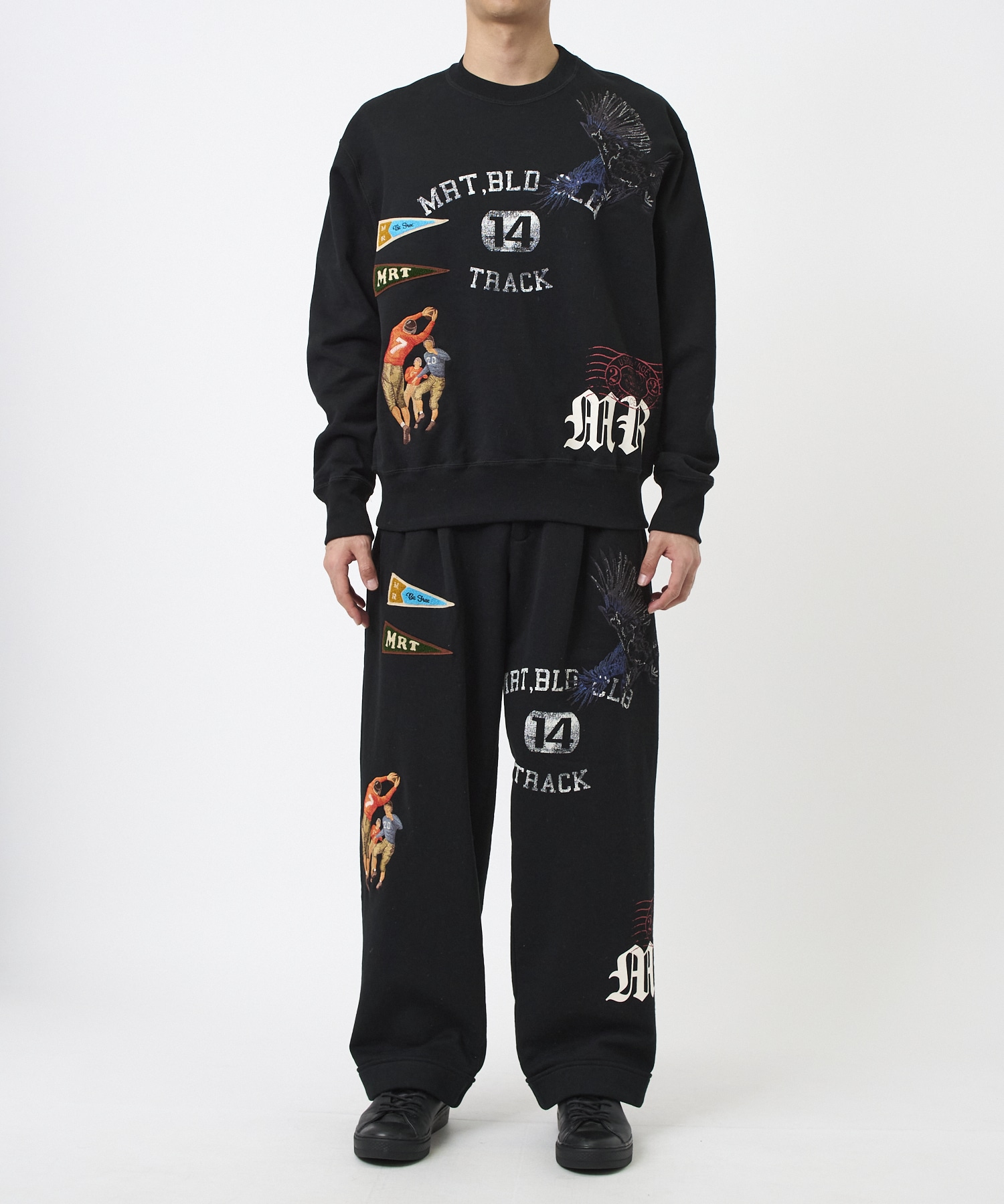 Multi embroidered sweatpants KHOKI