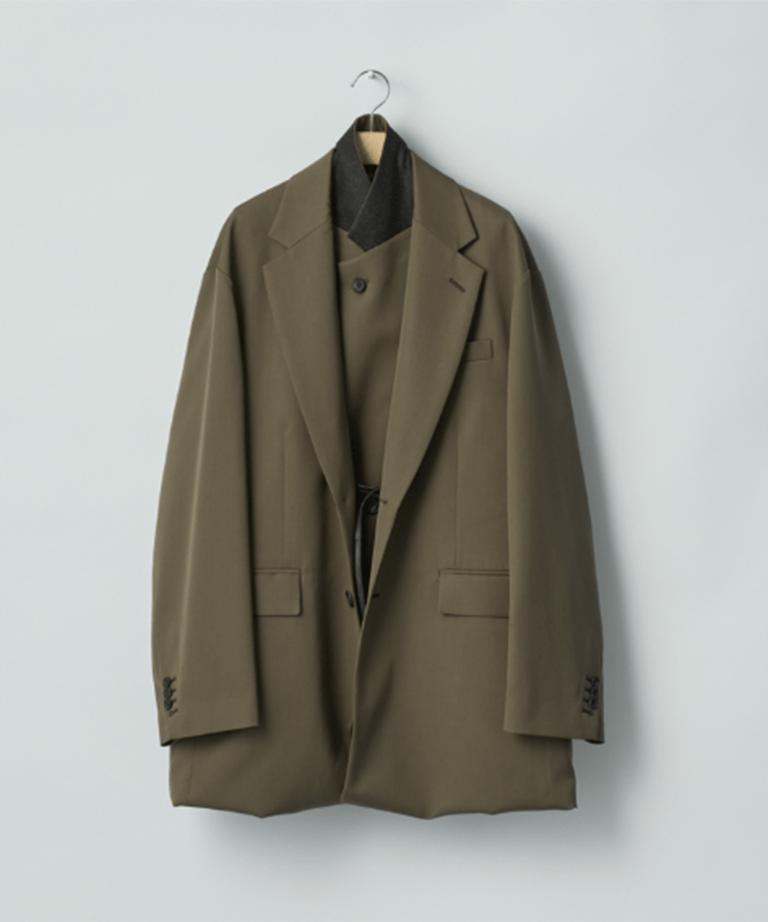 OVERSIZED LAYERED COMBINATION JACKET ssstein