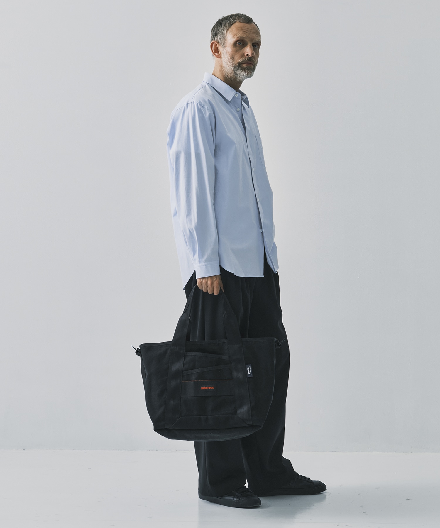 【コムデギャルソンオム】綿キャンバスバイオストーン加工 BRIEFING Tote Bag COMME des GARCONS HOMME