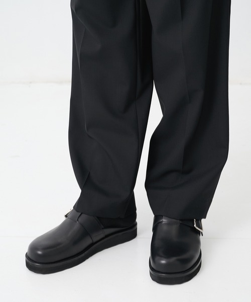 LEATHER BELT MULE foot the coacher