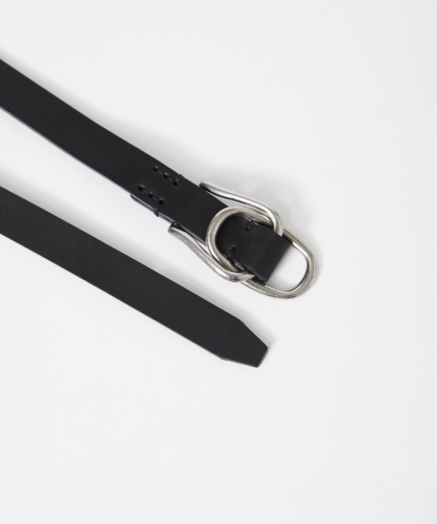 W RING LEATHER BELT YOKE