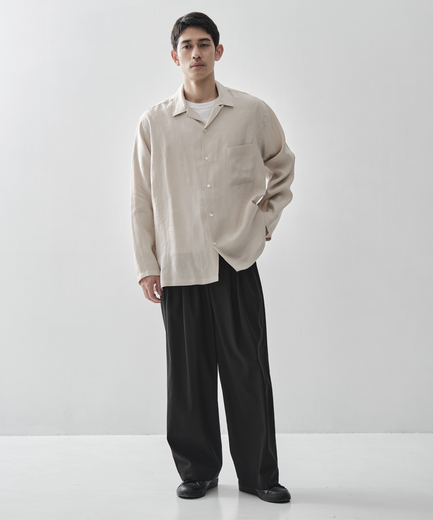 COMFORT FIT OPEN COLLAR SHIRT MARKAWARE