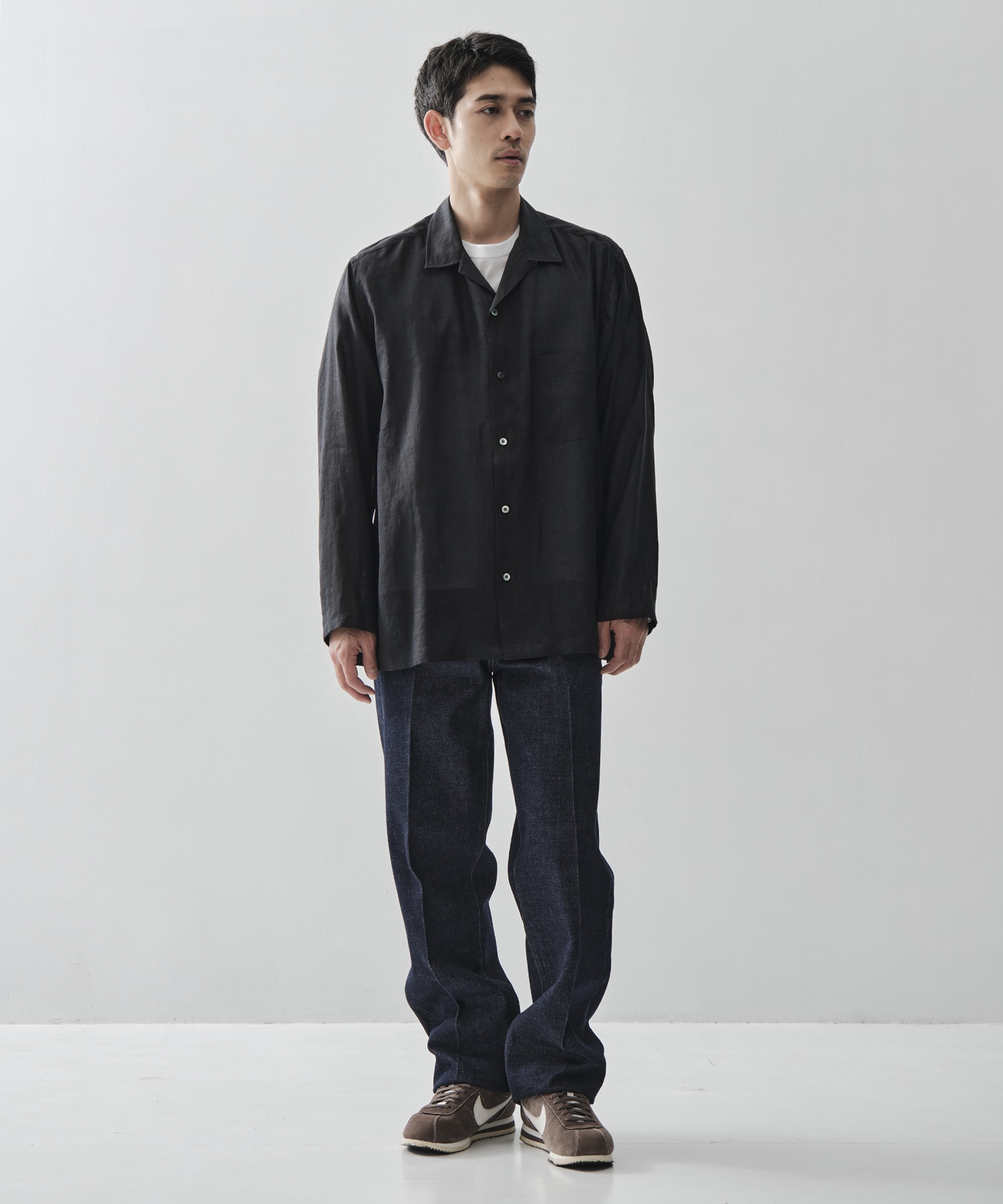 COMFORT FIT OPEN COLLAR SHIRT MARKAWARE