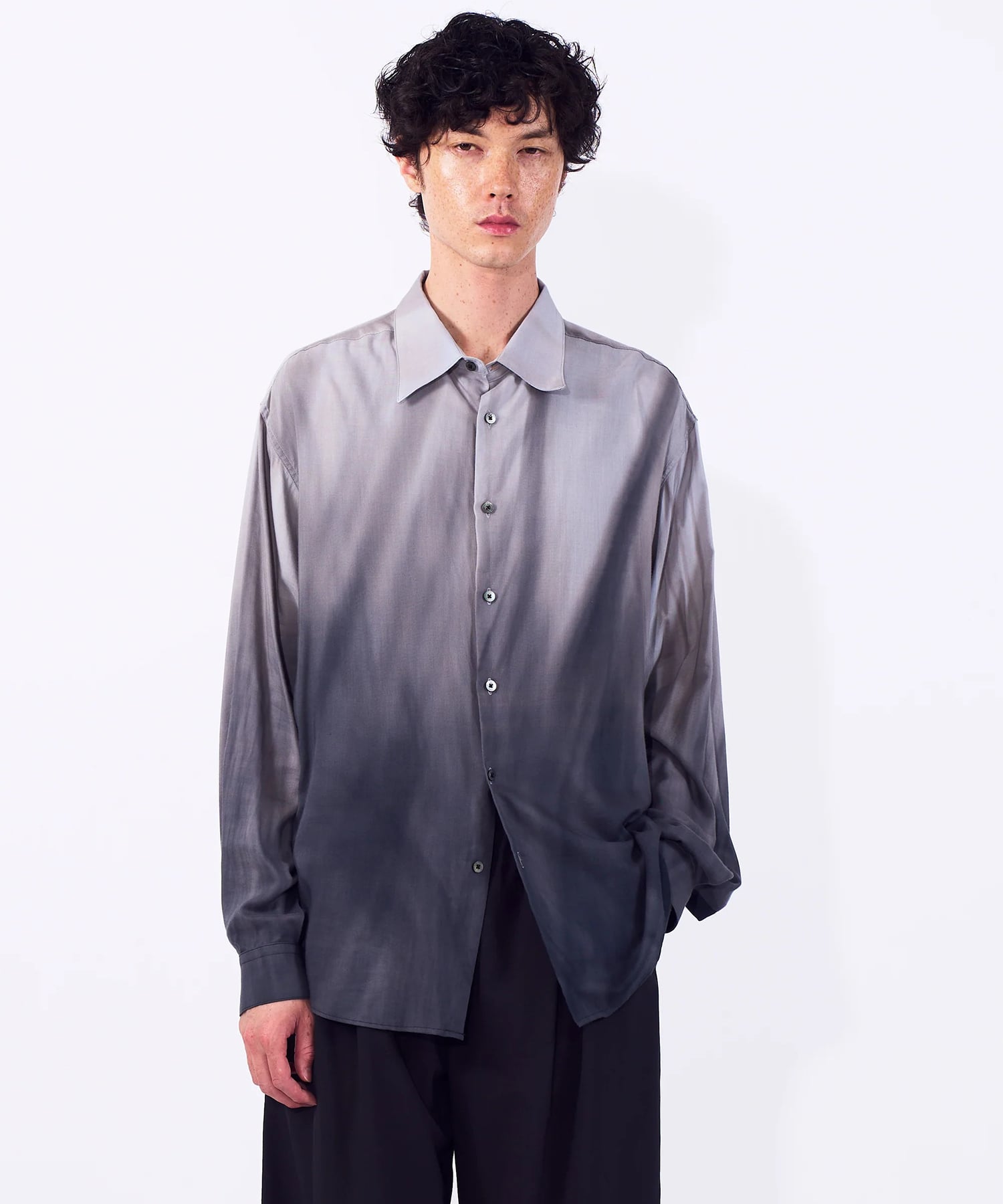 【ヨーク】Hand Painted Lawn Loose Fit Shirt YOKE