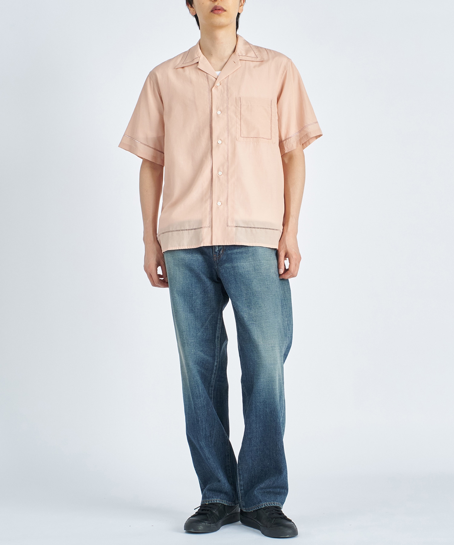 EMBROIDERY OPEN COLLAR YOKE