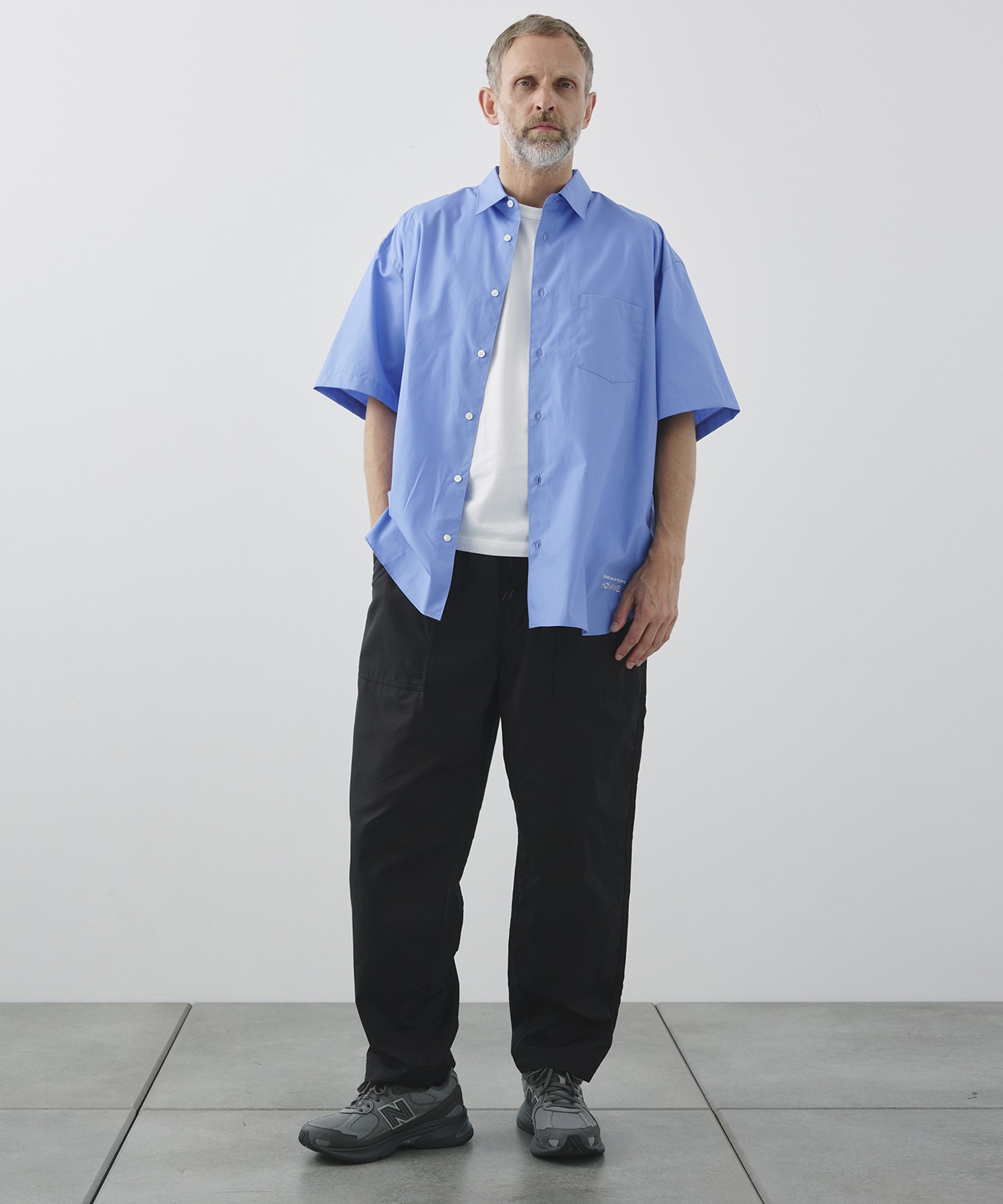 【コムデギャルソンオム】綿ブロード S/S Shirts COMME des GARCONS HOMME