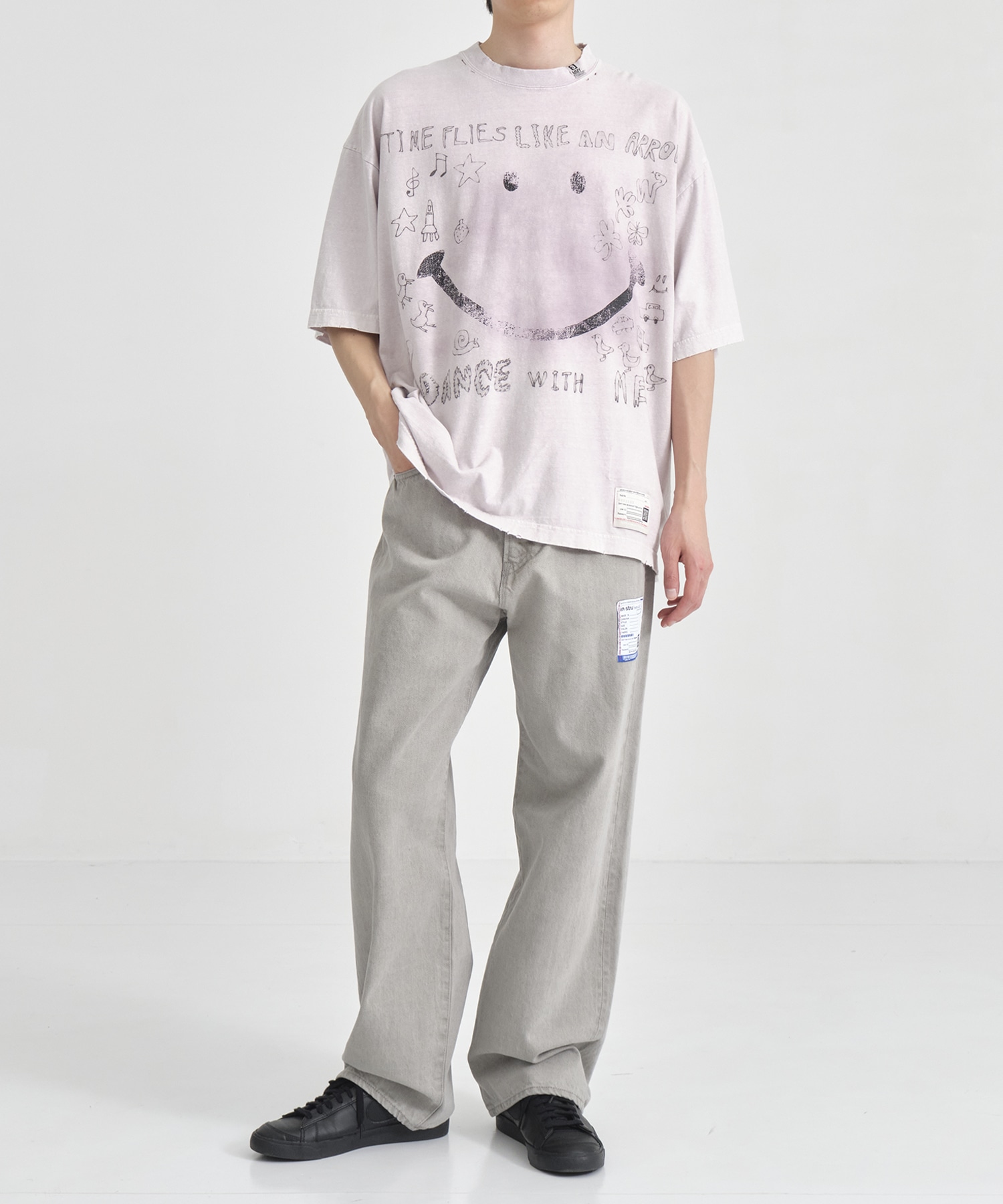 BLEACHED TEE(48 PINK): Maison MIHARA YASUHIRO: MENS｜THE TOKYO
