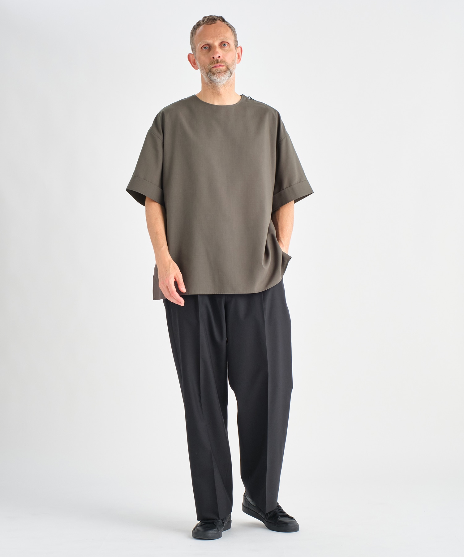 THE SIDE ZIP PULLOVER SHIRT SHORT SLEEVE THE RERACS